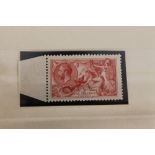 STAMPS - G.B. S.G. 416 1918 5/- Sea-horse UK/M marginal