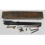 A VICTORIAN CLARKSON, LONDON 4" ASTRONOMICAL REFRACTING TELESCOPE, in fitted wooden case, together