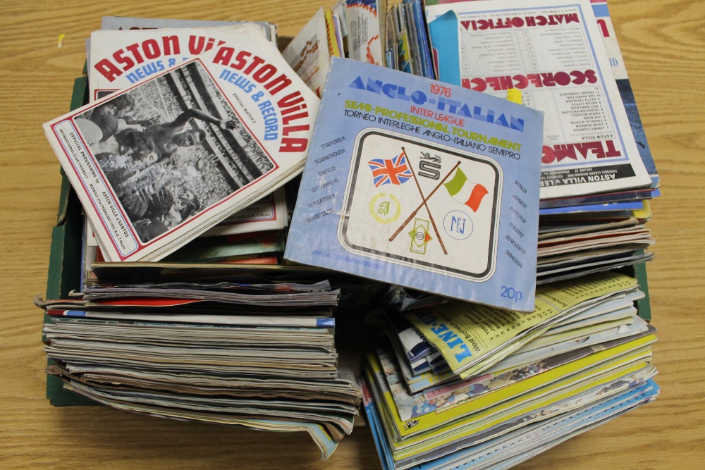 A LARGE COLLECTION OF MAINLY 1980S AND LATER FOOTBALL PROGRAMMES, to include Aston Villa, West Brom