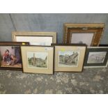 A SELECTION OF ASSORTED PICTURES AND PRINTS TO INCLUDE SIGNED LTD EDITION GLYN MARTIN PRINTS, OIL