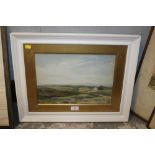 A FRAMED AND GLAZED WATERCOLOUR SIGNED J. WEST