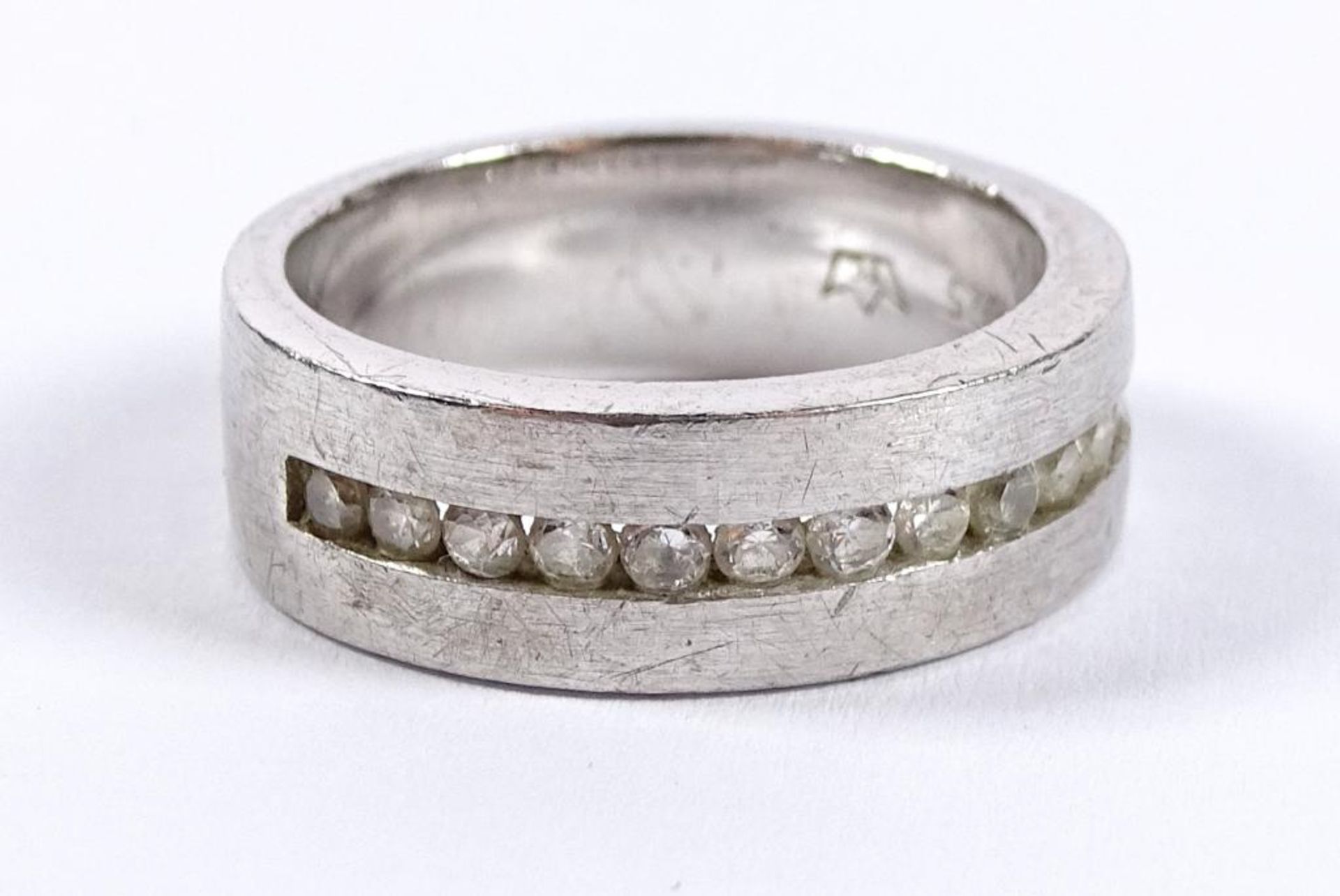 Ring,Silber -925- mit klaren Steinen, 7,8gr., RG 56