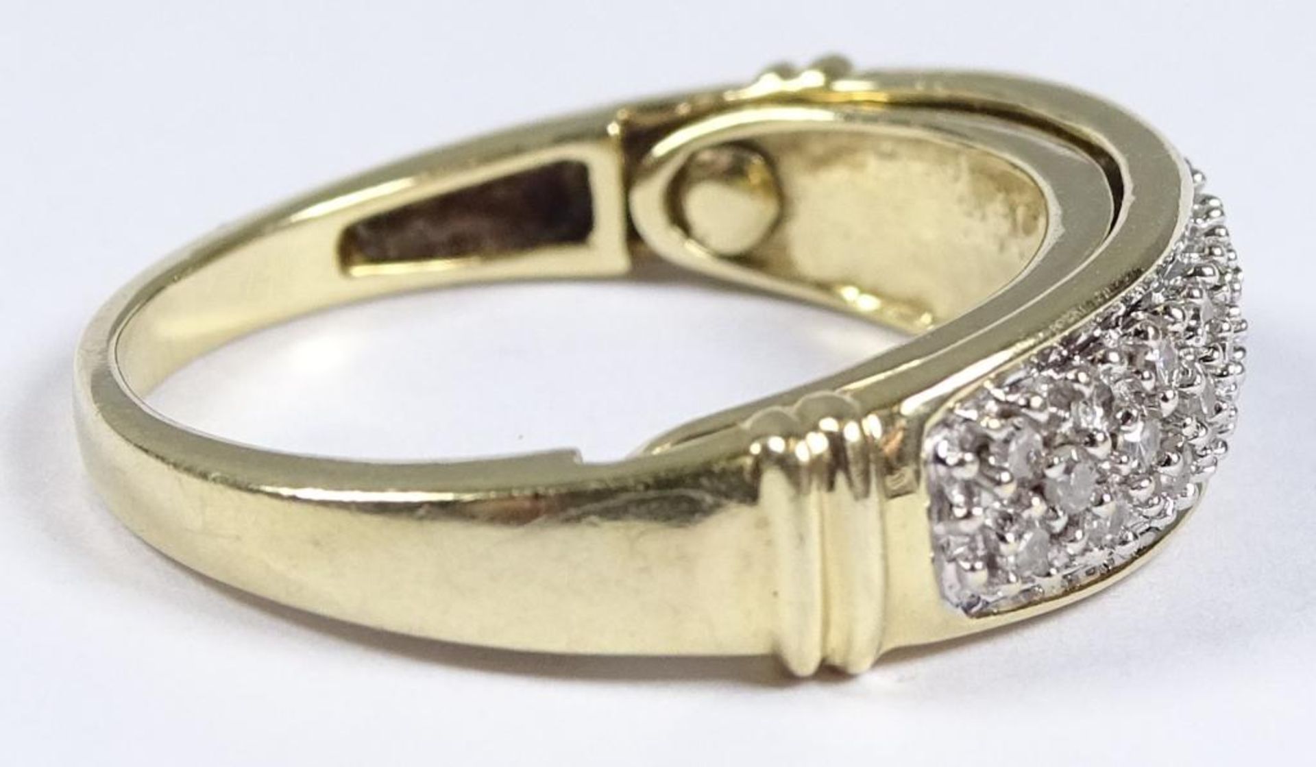 Goldring 585/000, Diamanten, innere Schiene beweglich "I Love you",4,5gr., RG 56 - Bild 4 aus 7