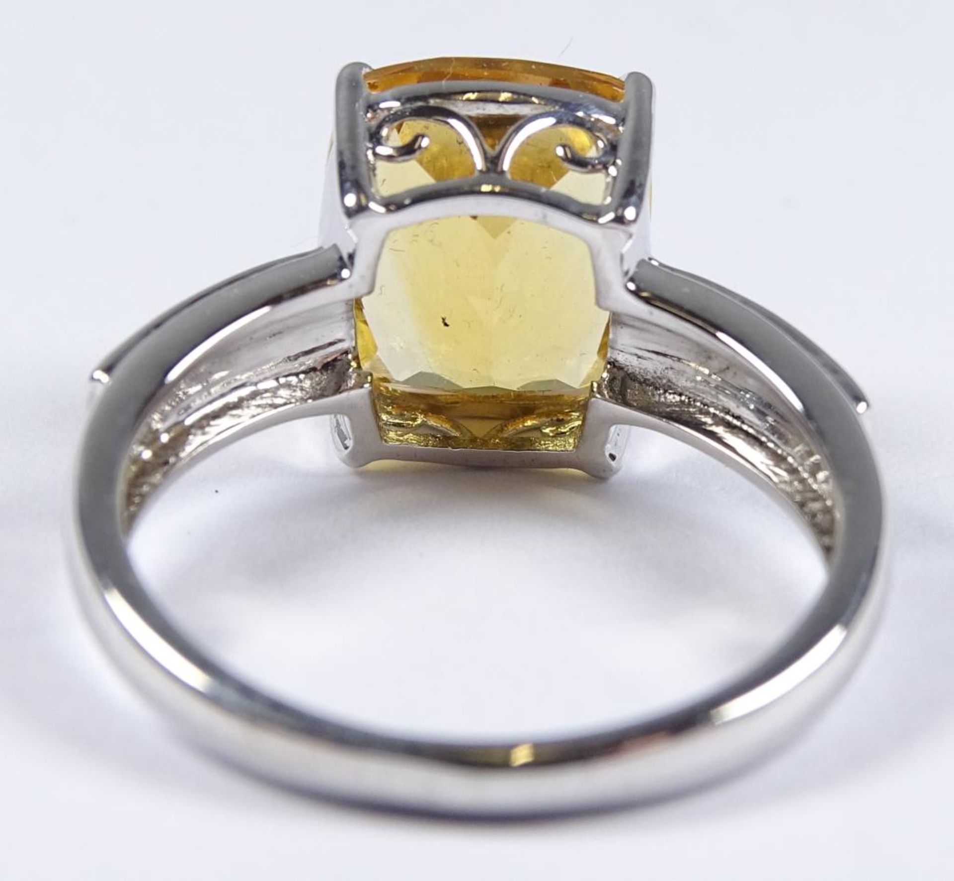 Ring, Silber -925- Citrin, 4,6gr., RG 60 - Bild 8 aus 8