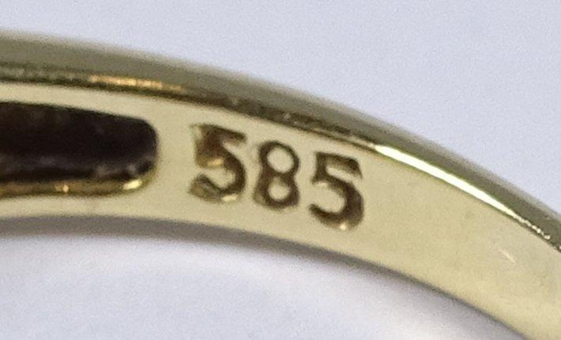 Goldring 585/000, Diamanten, innere Schiene beweglich "I Love you",4,5gr., RG 56 - Bild 7 aus 7