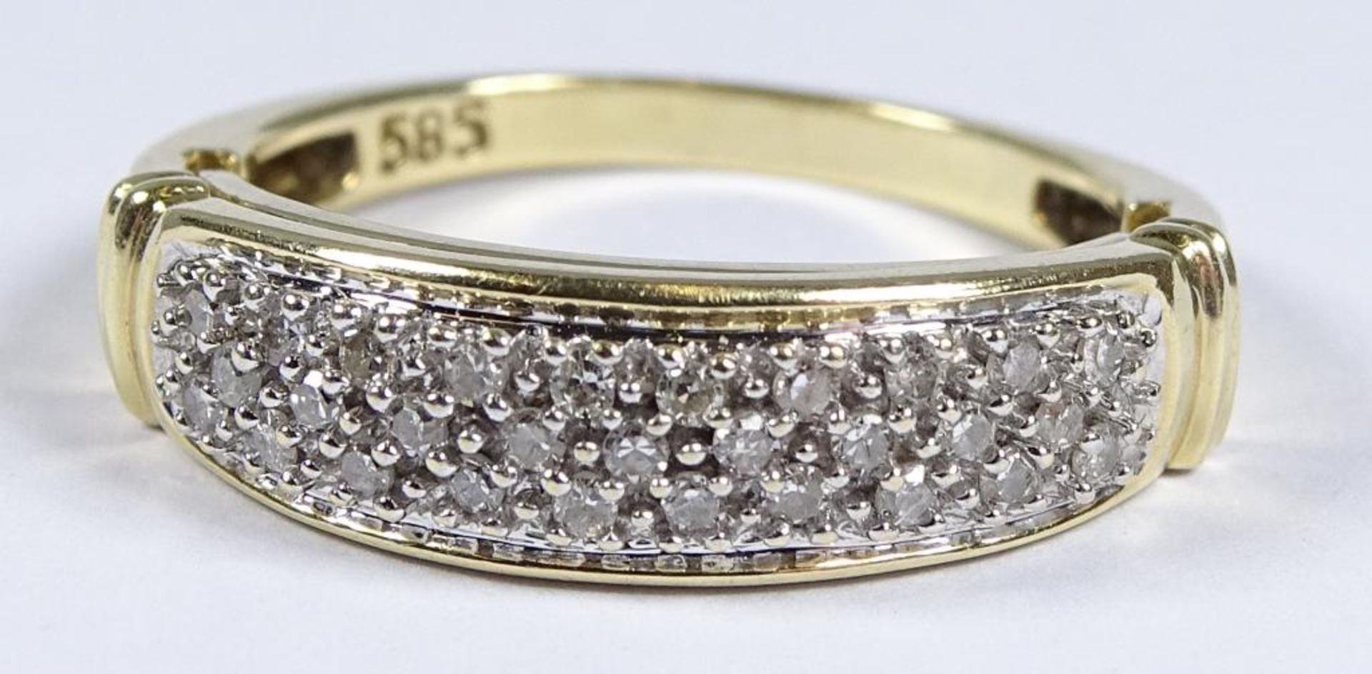Goldring 585/000, Diamanten, innere Schiene beweglich "I Love you",4,5gr., RG 56 - Bild 3 aus 7