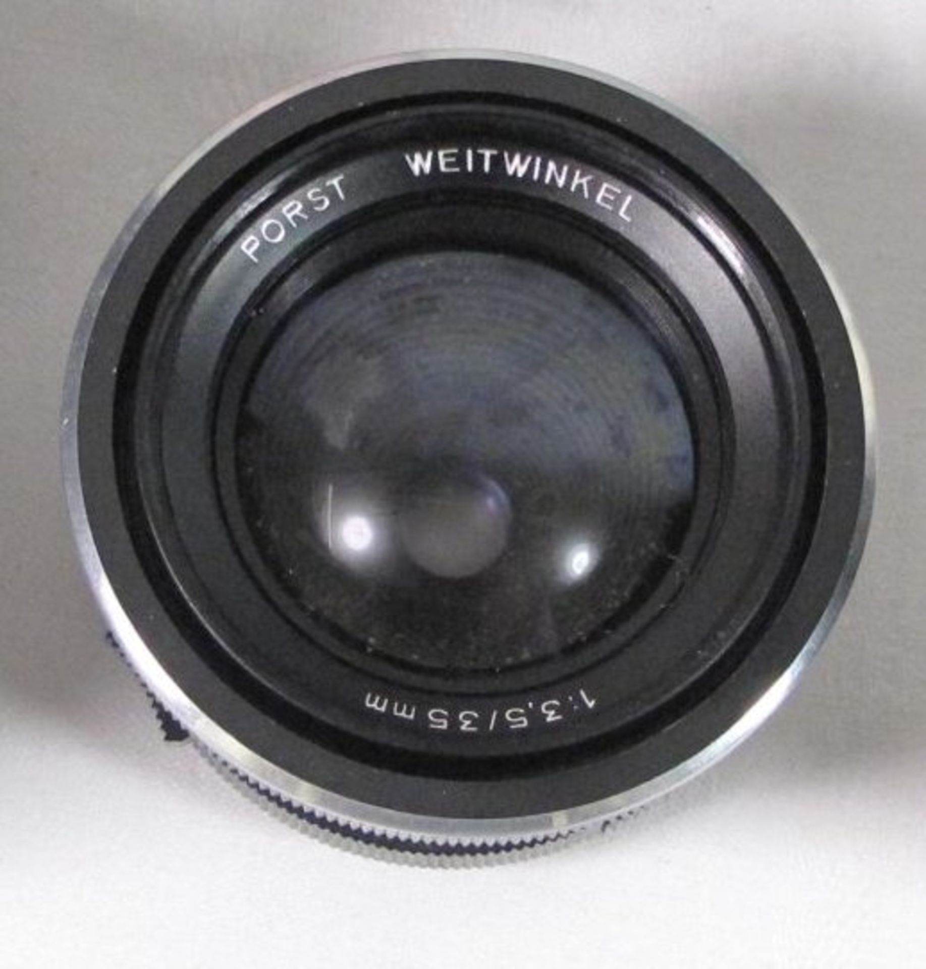 Fotoapparat "Porst Reflex CX 4" anbei 2 Objektive und Blitz, in Tasche. Funktion nicht geprüf - Bild 3 aus 3
