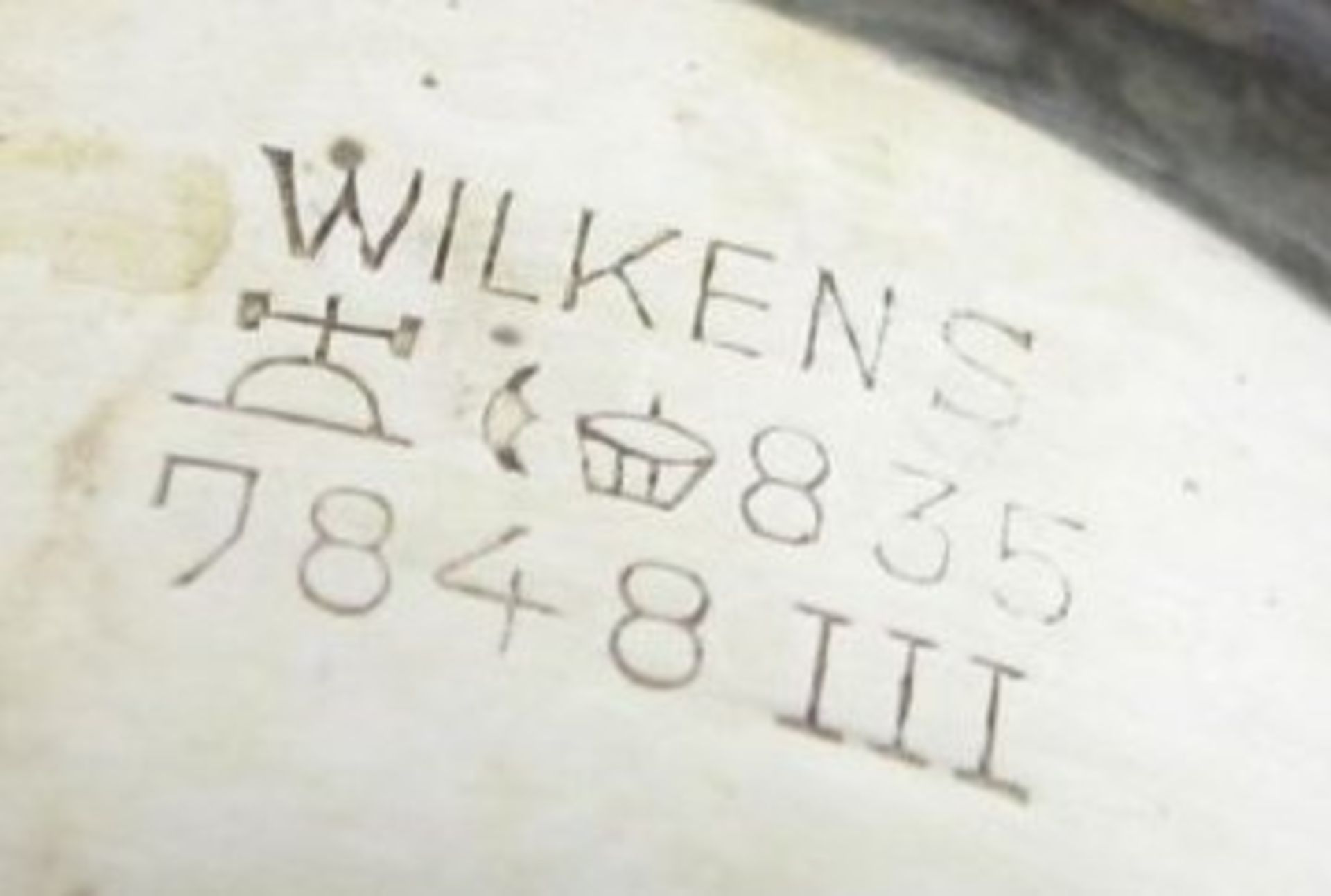 835er Silber-Schale "Wilkens", D-17cm, 103g. - Bild 2 aus 2