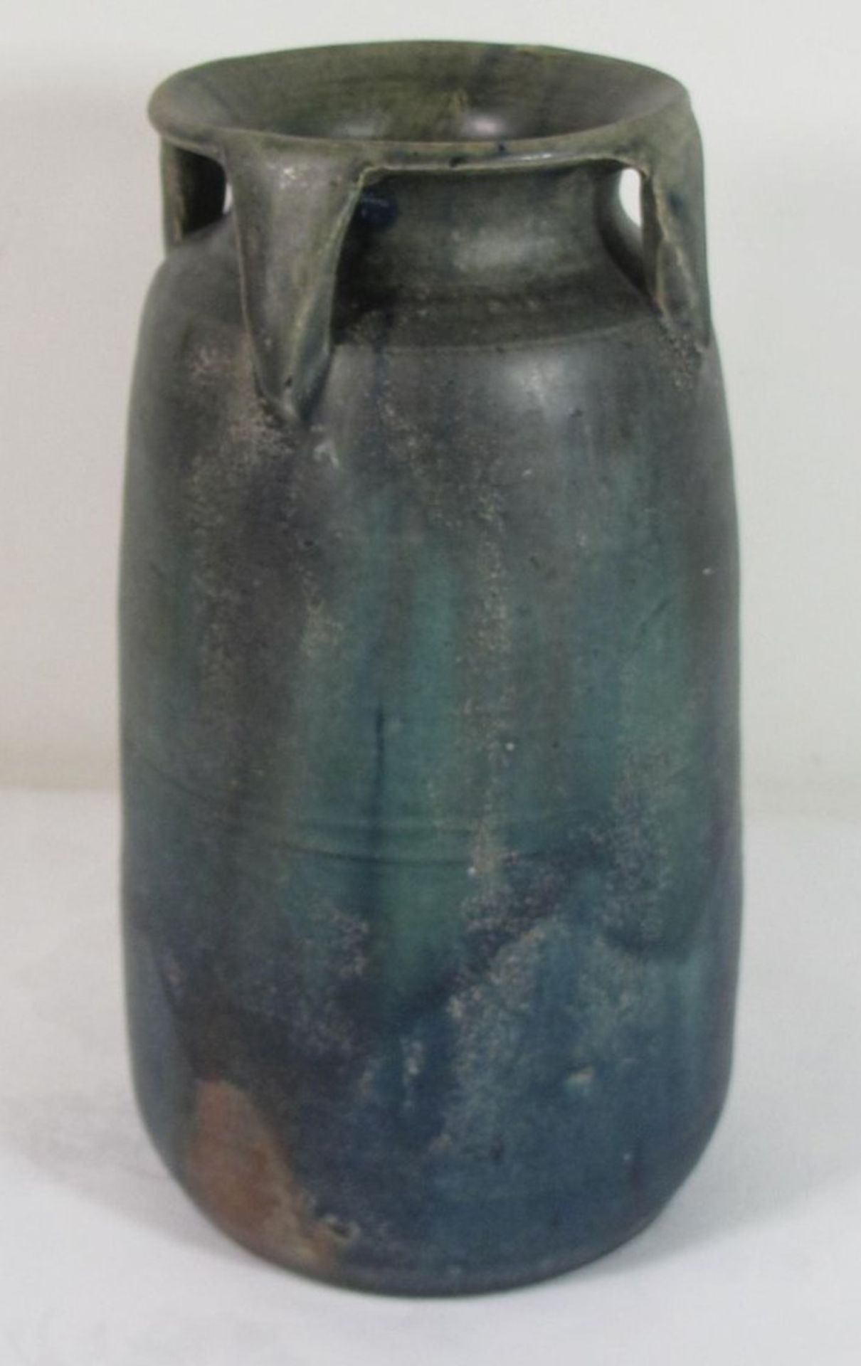 Kunstkeramik-Vase, wohl Jugendstil, ungemarkt, H-20cm.
