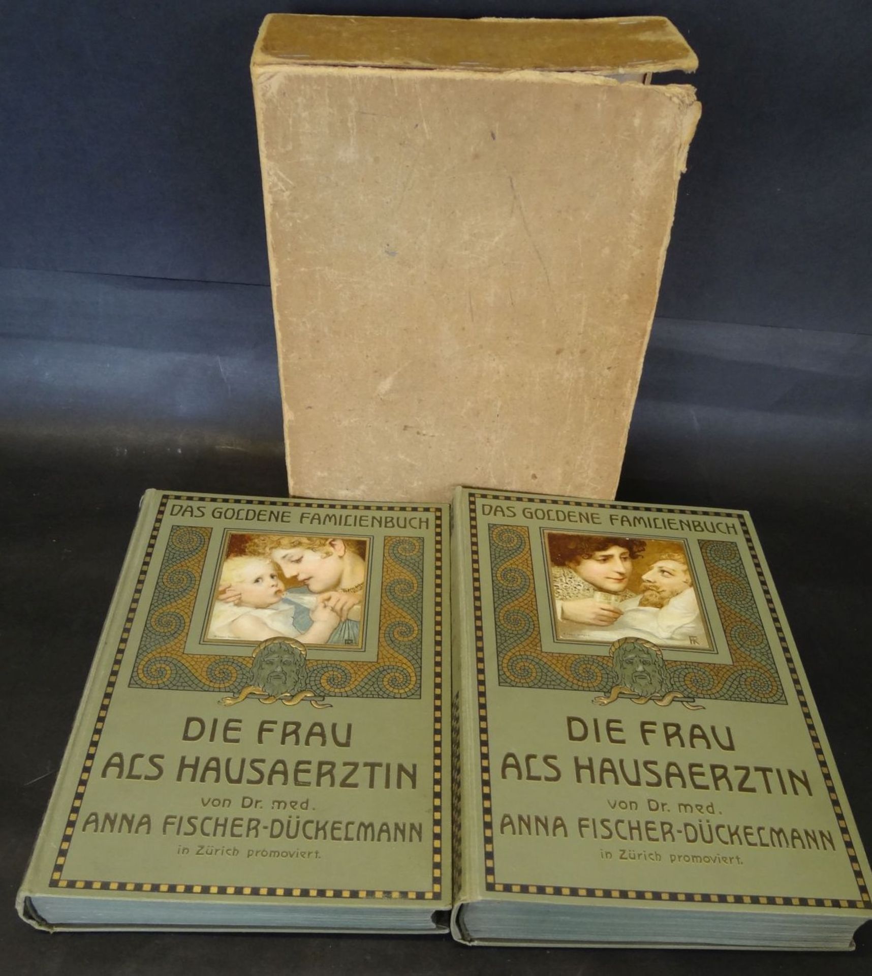 "Die Frau als Hausärztin" 1911, 2 Bände in Schuber, gut erhalt - Bild 2 aus 7