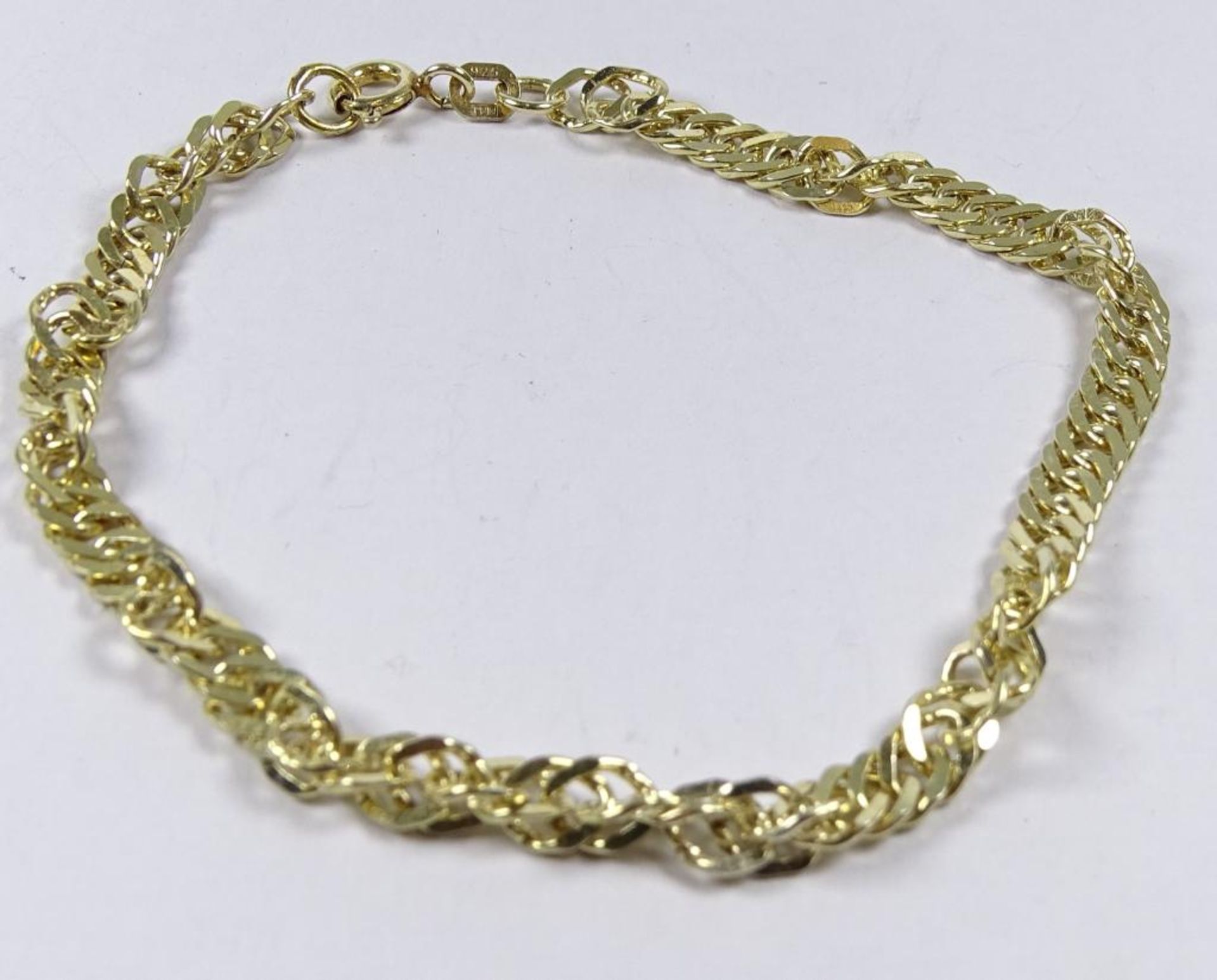 Armband,Silber -925- vergoldet,L-20cm, 6,0gr.