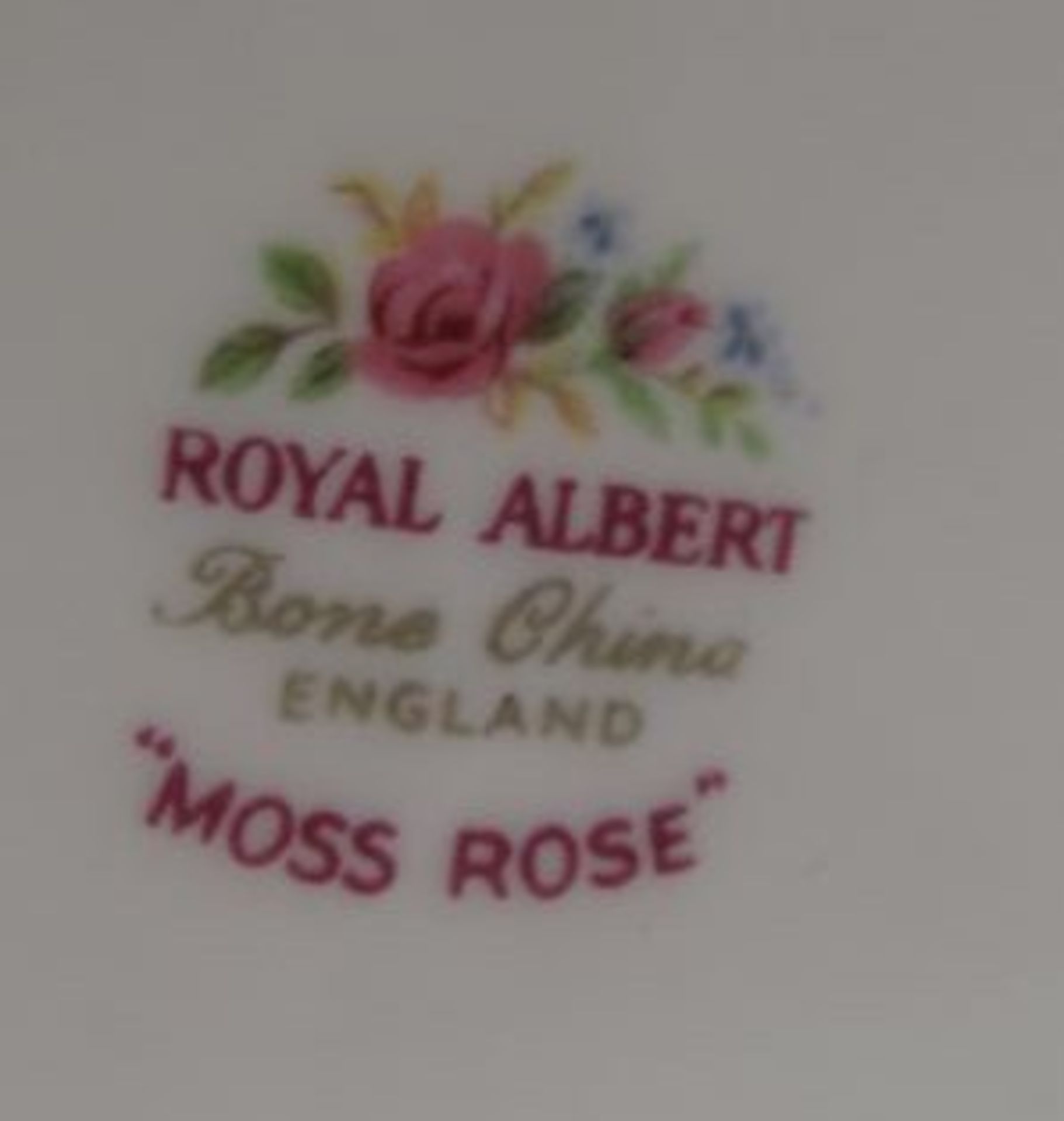 Restservice "Royal Albert", Moss Rose, 13x Tassen, 12x U.T., 12x Kuchenteller. - Bild 2 aus 2