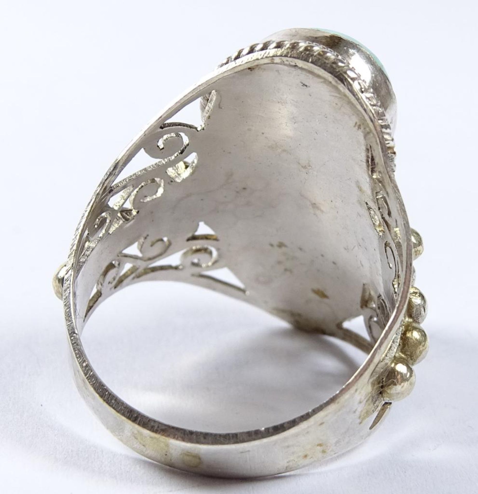 Ring,Silber -925- mit türkise, 7,2gr., RG 5 - Bild 4 aus 4