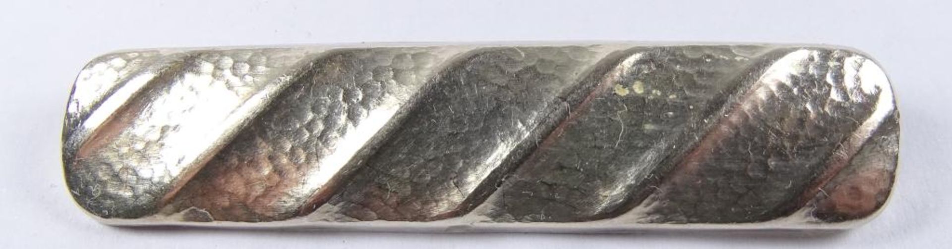 Brosche, Silber-geprüft,L-5,6cm, 4,8gr., Nadel verboge - Bild 2 aus 3