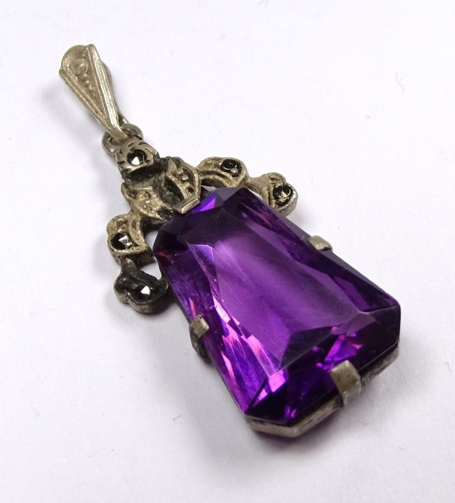 Anhänger,Silber,Amethyst,L-3,5cm,3,5gr