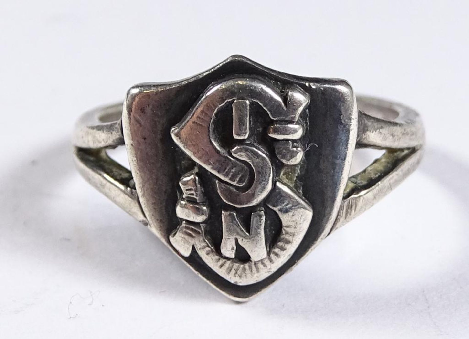 Ring,Sterling-Silber, Monogramm, 3,8gr., RG 51/52