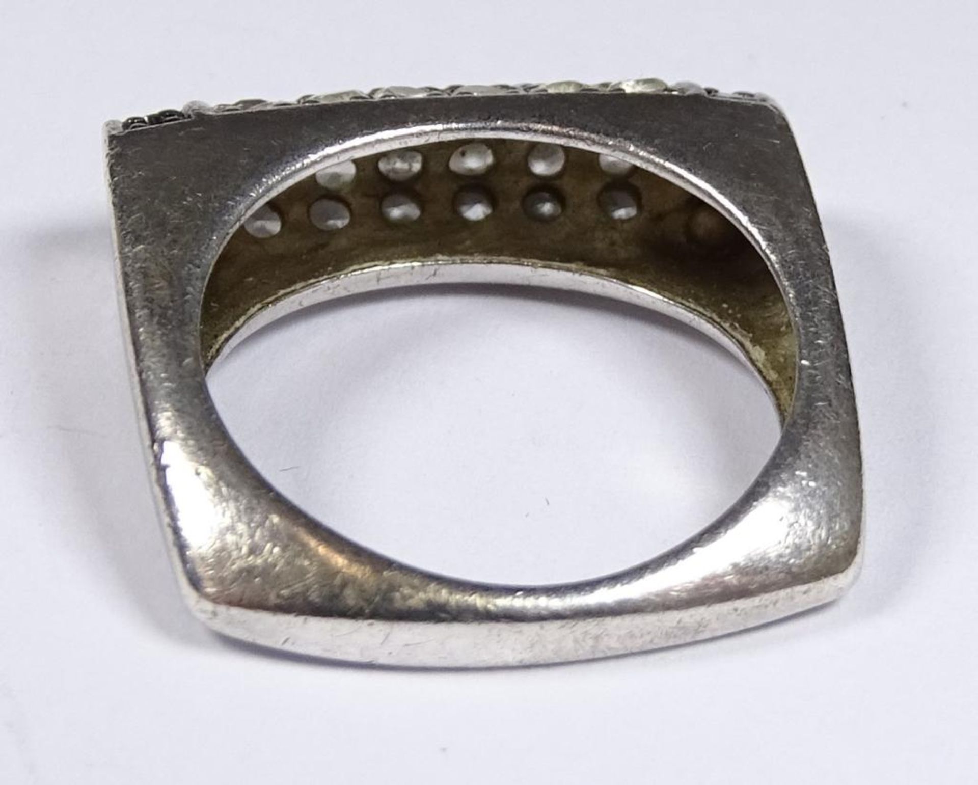 Ring,Silber -925- mit Zirkone, 5,8gr., RG 53 - Bild 3 aus 3