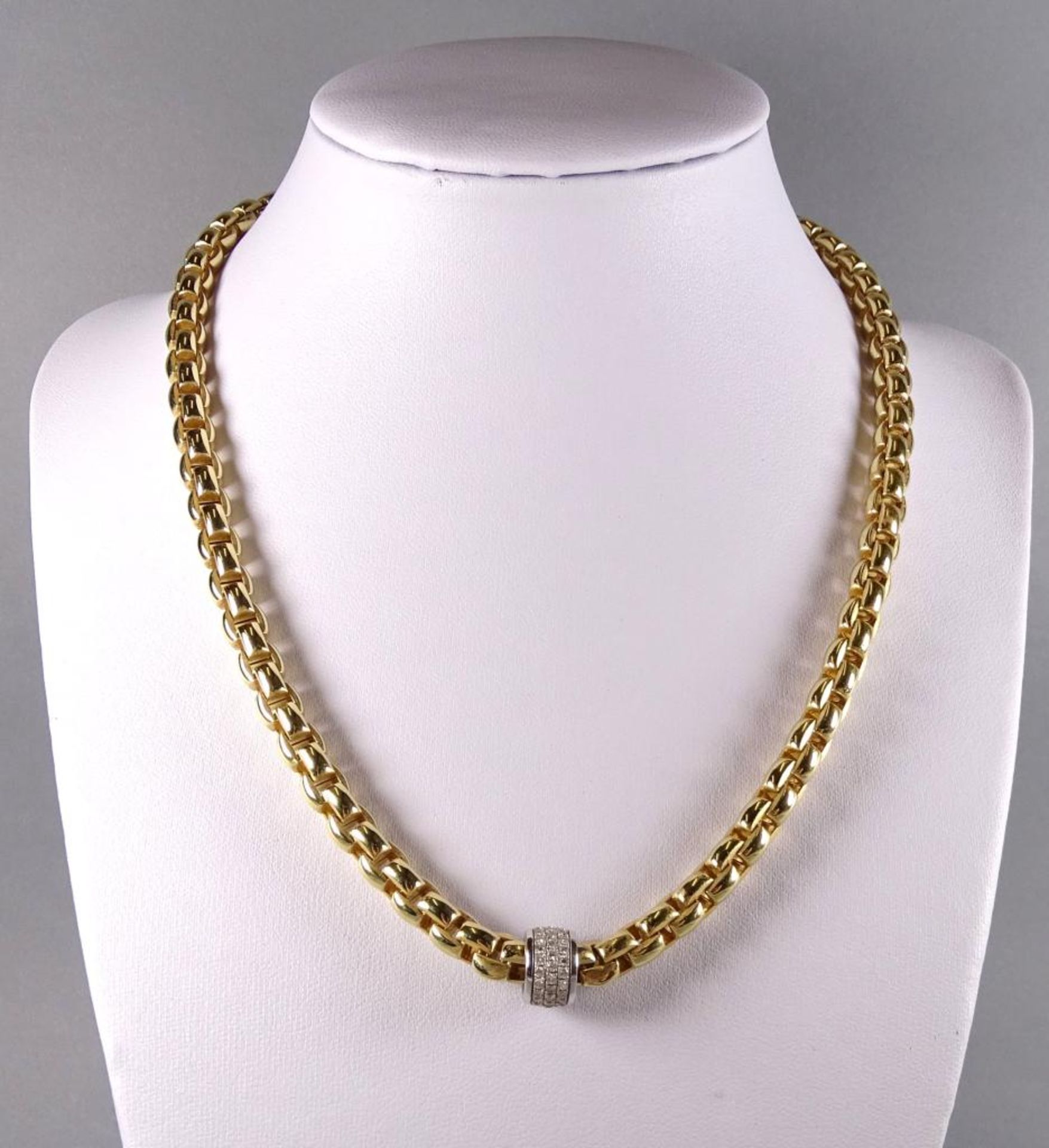 "FOPE FLEX IT"Collier, GG 750/000, made in Italy, MOD.DEP.09,.303 VI, ct.0,53 /09 , Brillanten, - Bild 3 aus 8