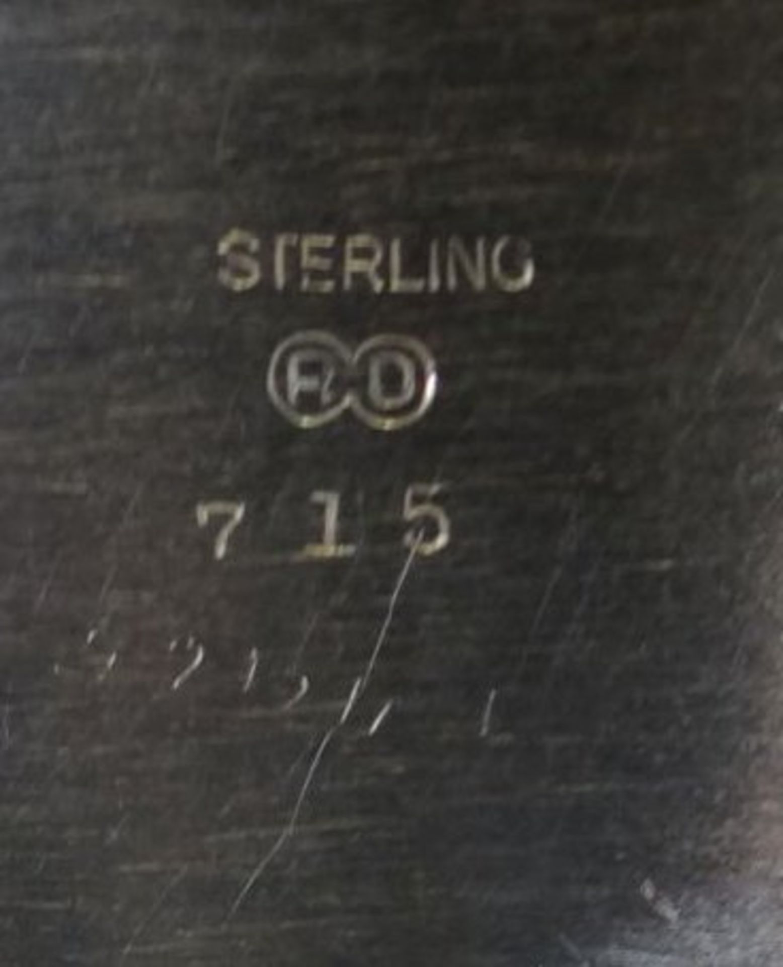 gr. Silberschale-925-, H-6 cm, D-22 cm, 224 gr. - Bild 4 aus 4