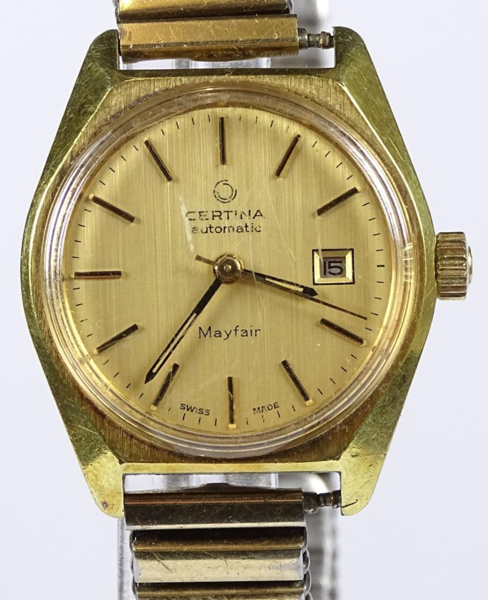 DAU "Certina-Mayfair"automatic,Werk läuft,vergoldet,Tragespuren,d-27m - Bild 2 aus 4