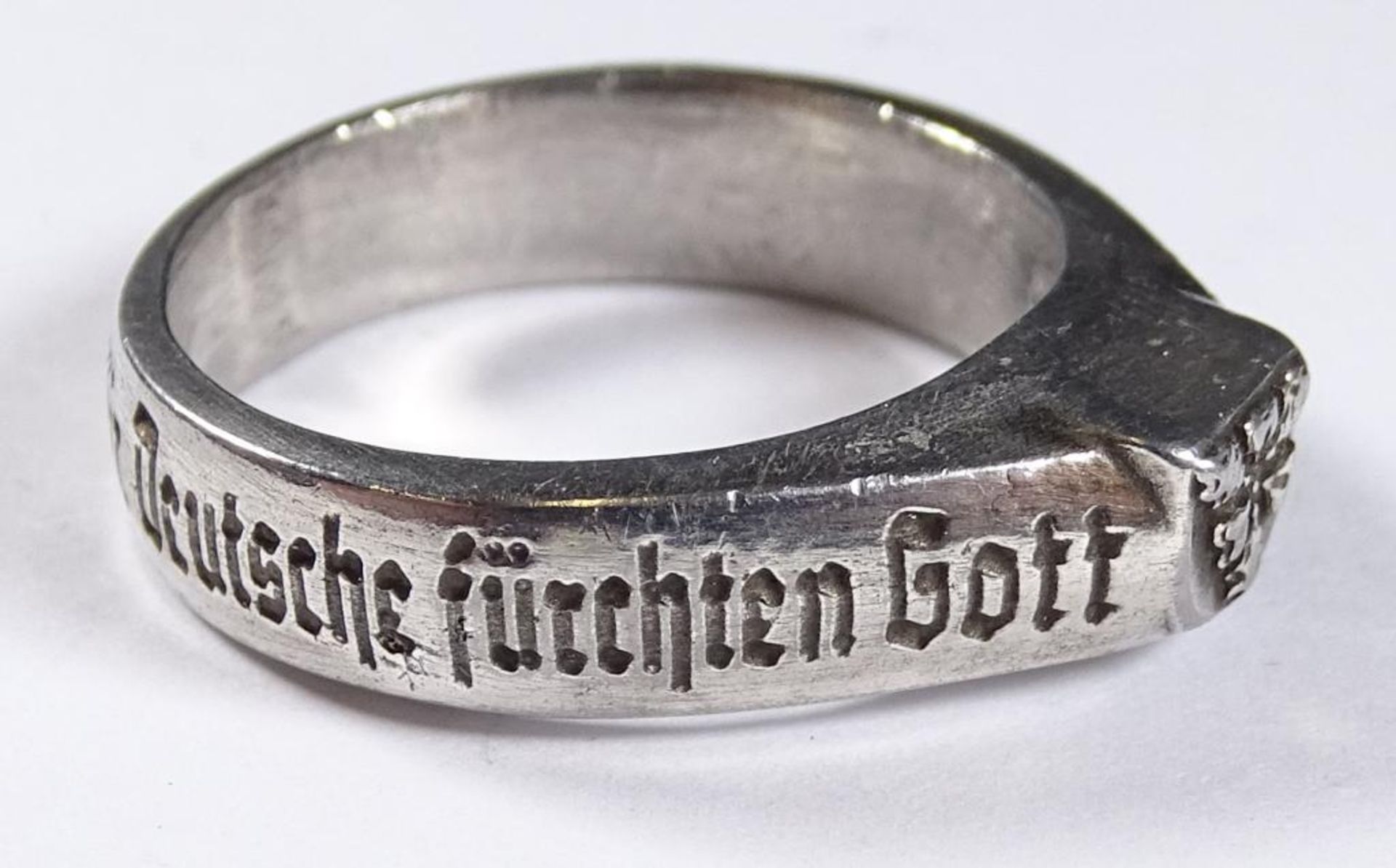 Herren Ring,Metall,"Wir deutschen fürchten...", RG 6 - Bild 2 aus 4