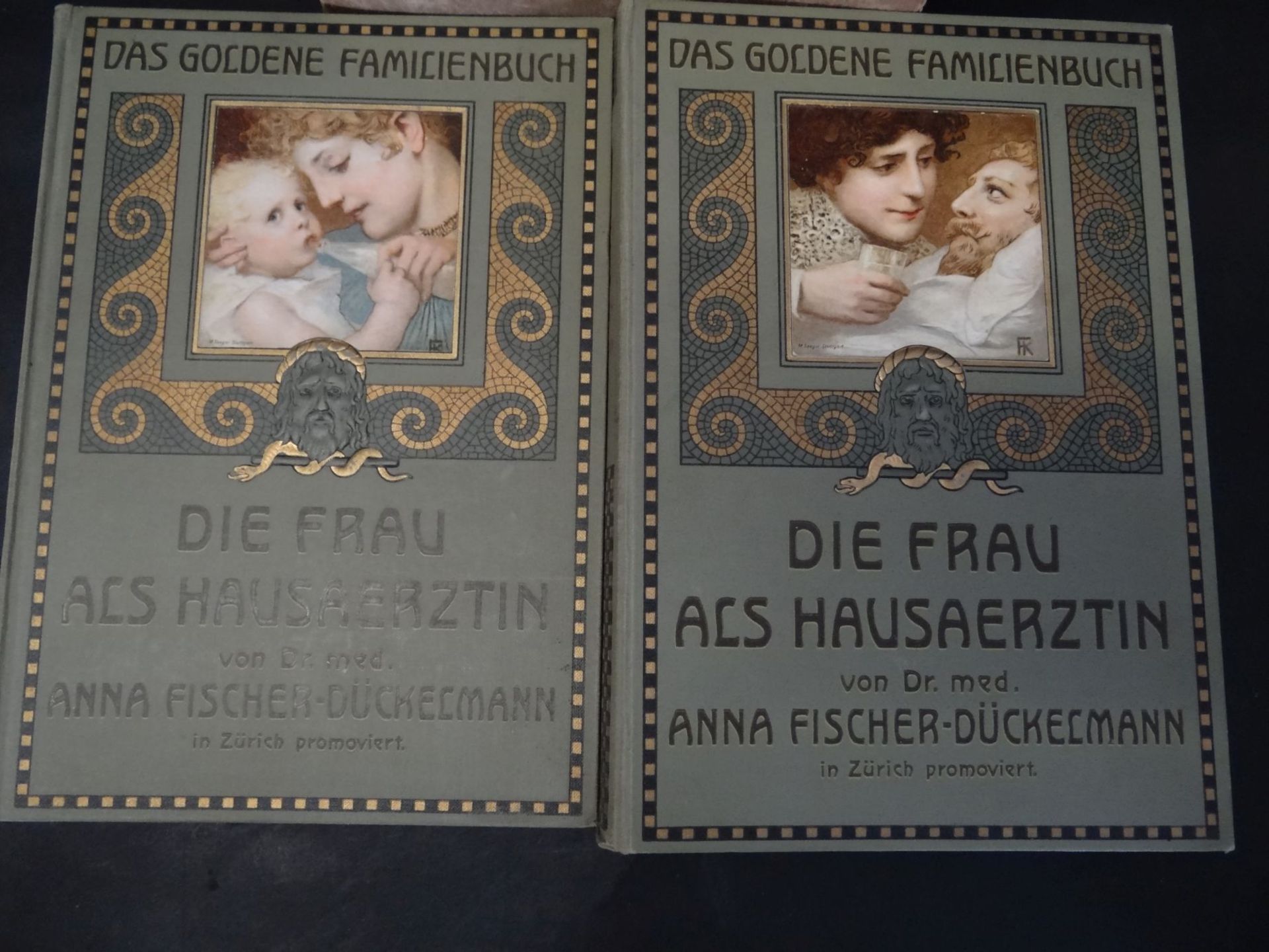 "Die Frau als Hausärztin" 1911, 2 Bände in Schuber, gut erhalt