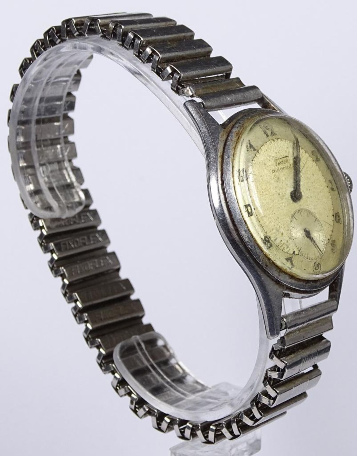 Armbanduhr"Tissot",automatic,Werk läuft,Edelstahl,Tragespure - Bild 3 aus 5