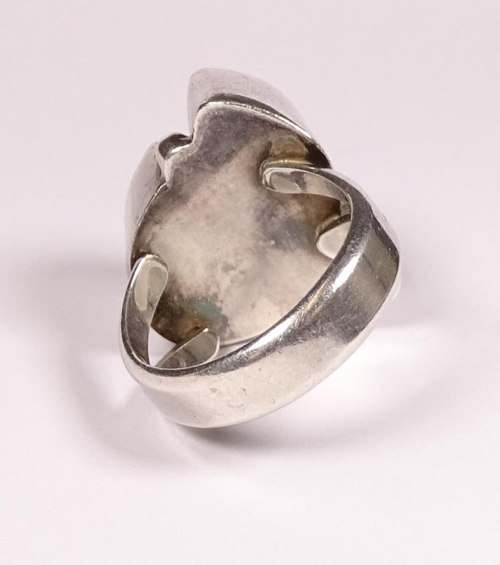 Designer Ring,Silber -925-"DIVA",Onyx und Hämatit,kl.Abplatzer, 14,9gr., RG 5 - Bild 3 aus 3