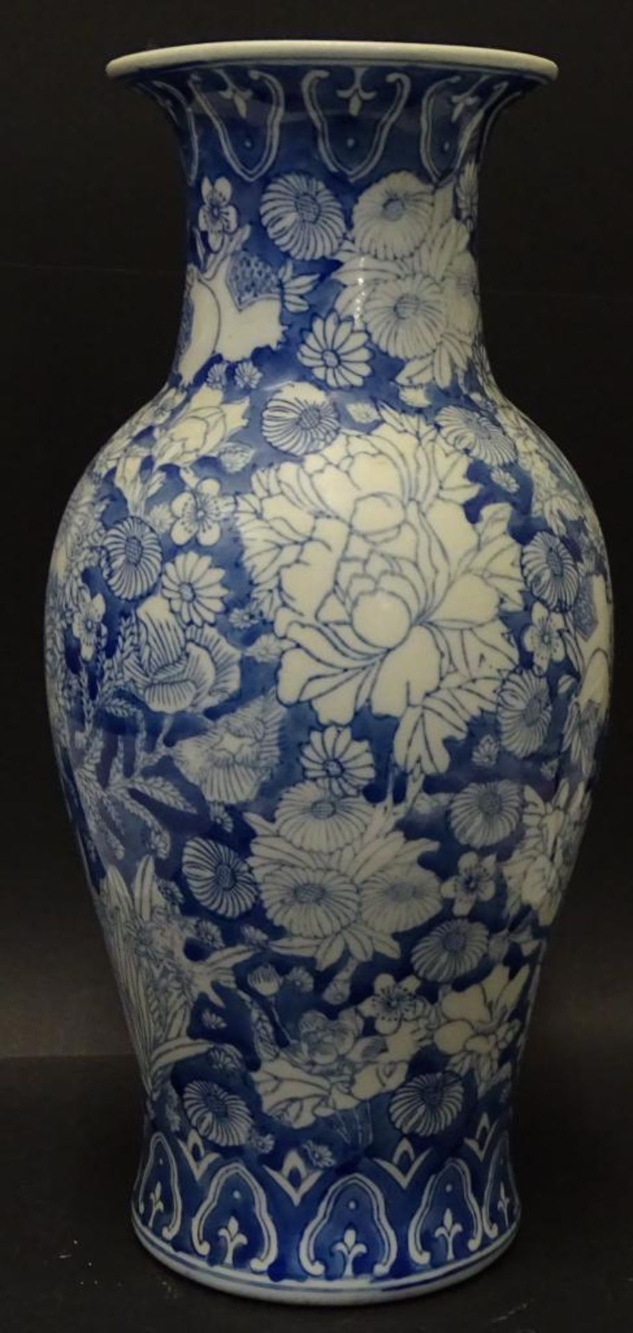 China Vase mit Blaumalerei, H-36 cm - Bild 2 aus 5