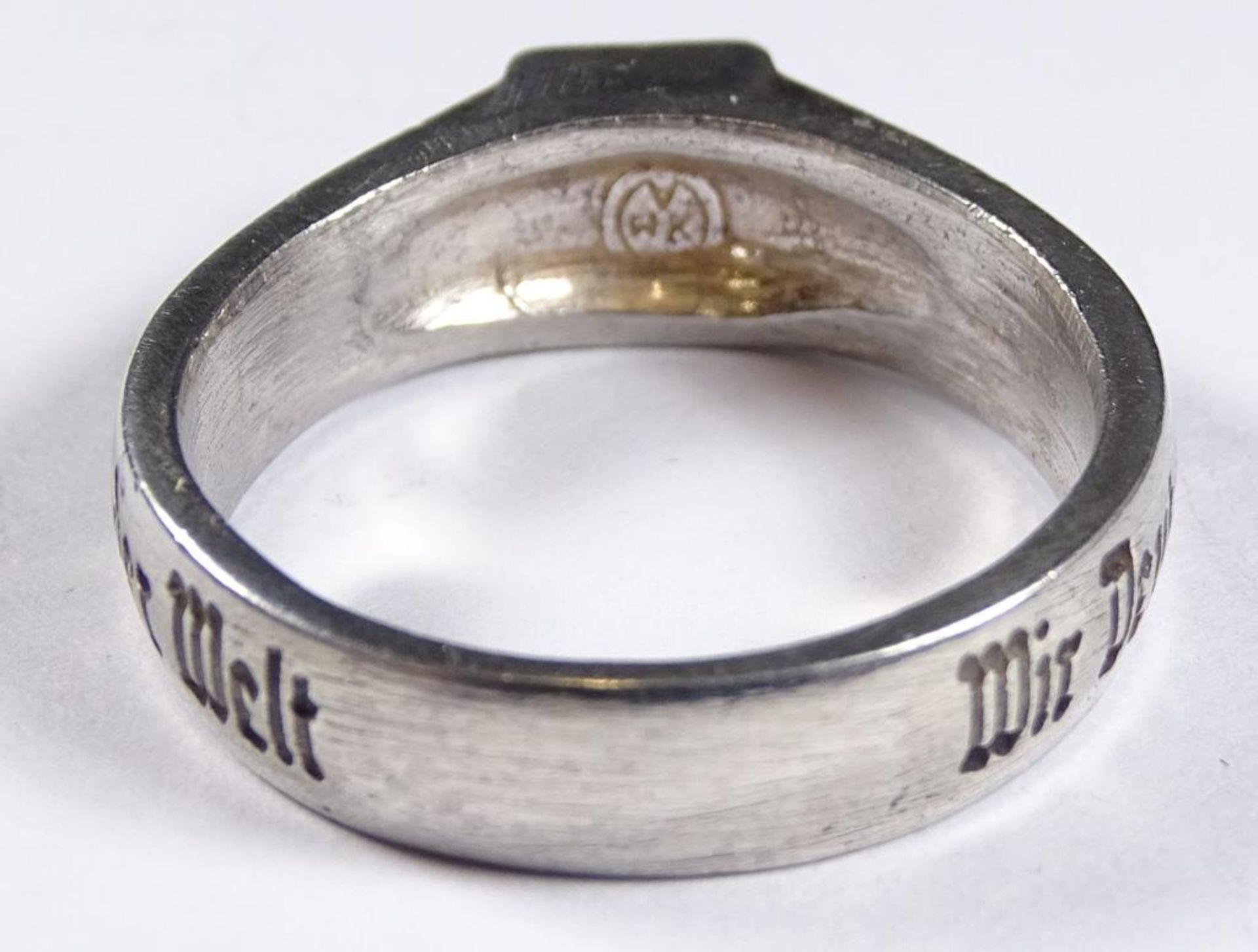 Herren Ring,Metall,"Wir deutschen fürchten...", RG 6 - Bild 4 aus 4