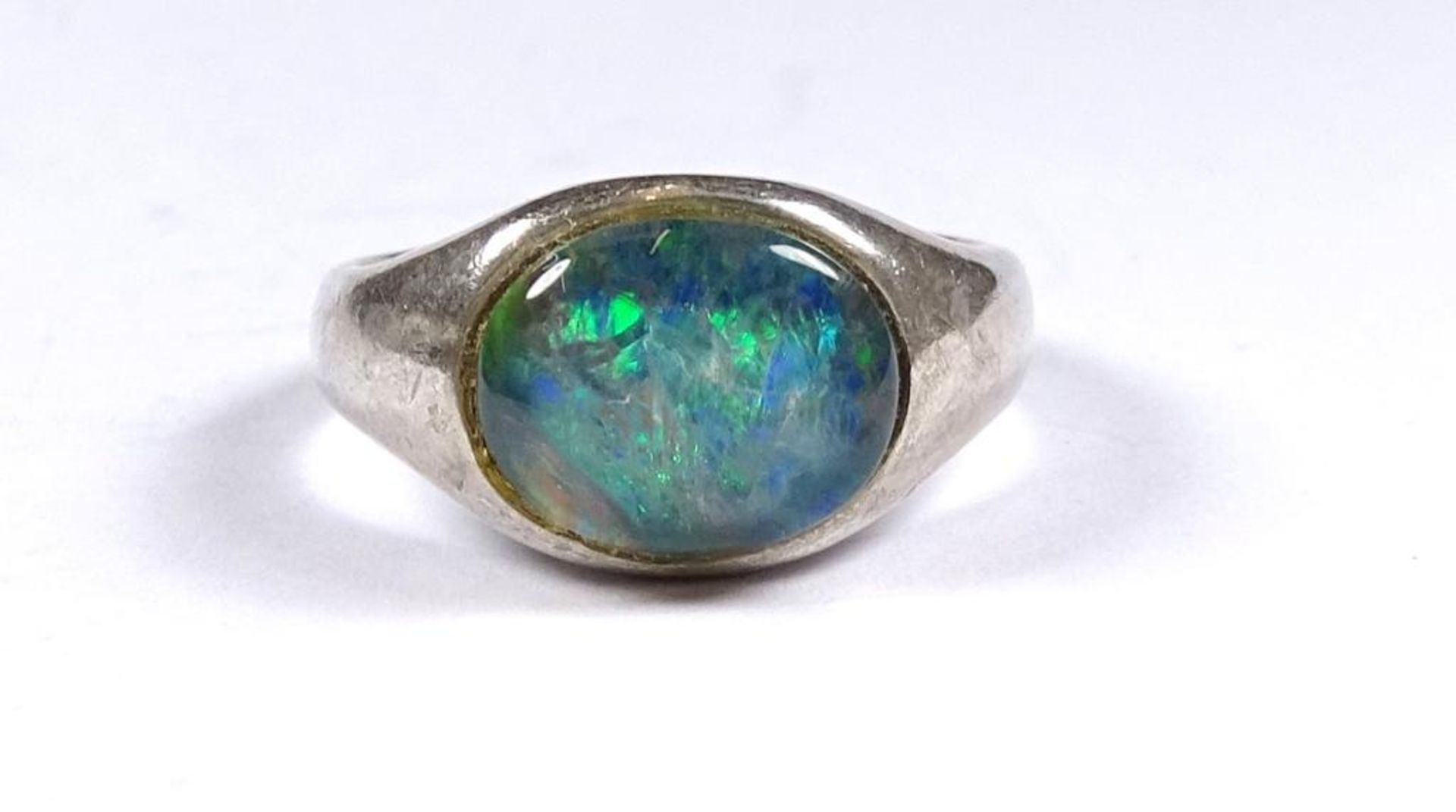 Ring,Silber -925- mit Opal,.3,2gr., RG 51