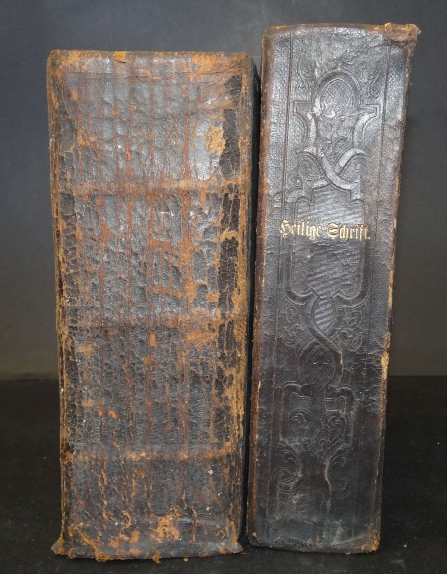 M. Luther "Apocrypha" und Bibel, Mitte 19.Jhd., Gebrauchsspuren,