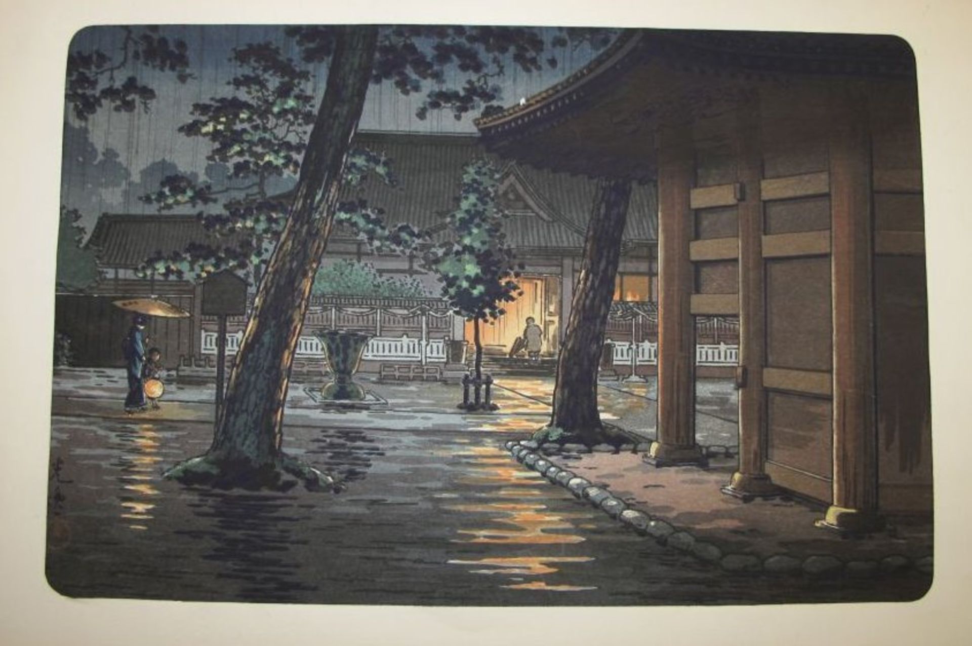 4x japan. Grafiken von Tsuchiya Koitsu und Shoda Koho, ungerahmt, Größte ca. 33,5 x 45cm - Bild 2 aus 4