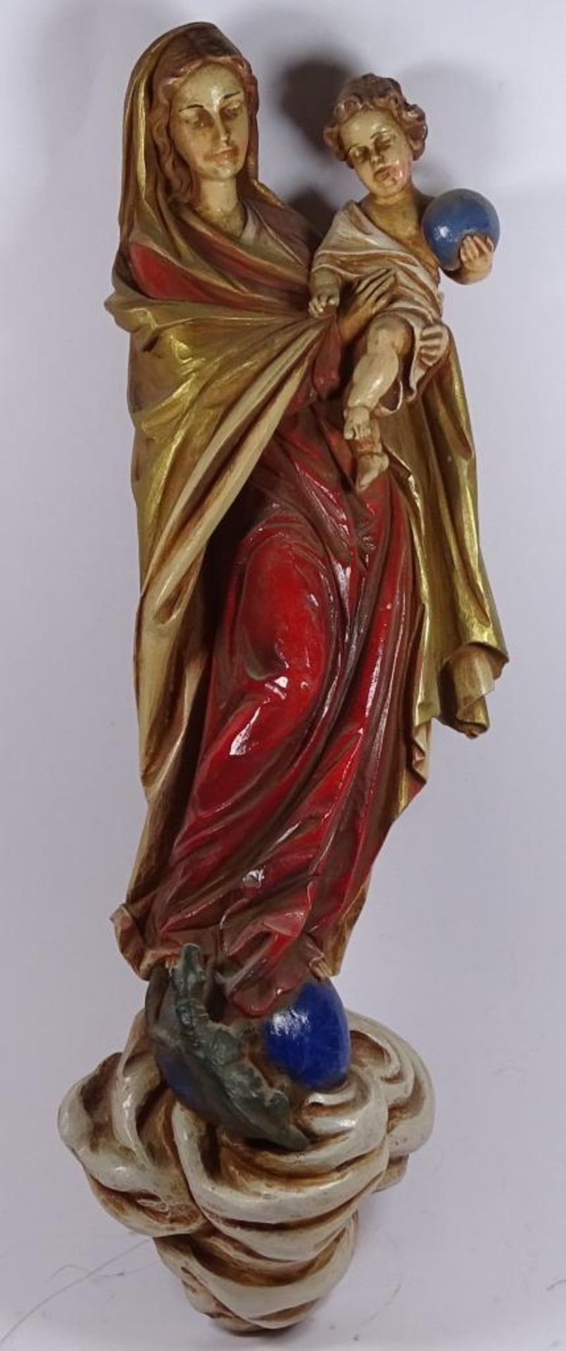 Madonna mit Kind, wohl Kunstmasse?, H-40 cm