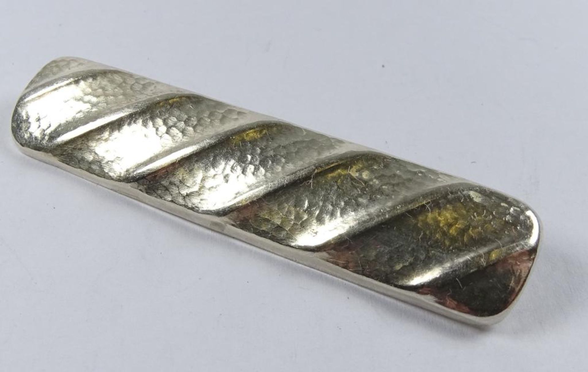 Brosche, Silber-geprüft,L-5,6cm, 4,8gr., Nadel verboge