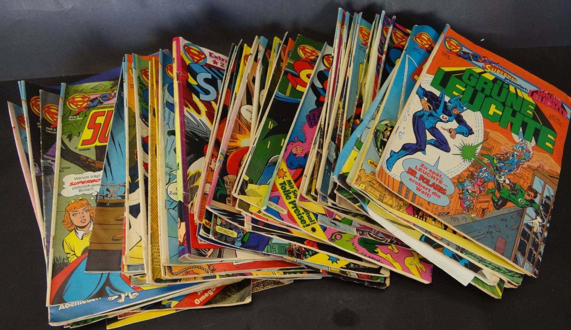 84x Superman-Comichefte, frühe 80-er Jahre auch einige Super-Boy Heft