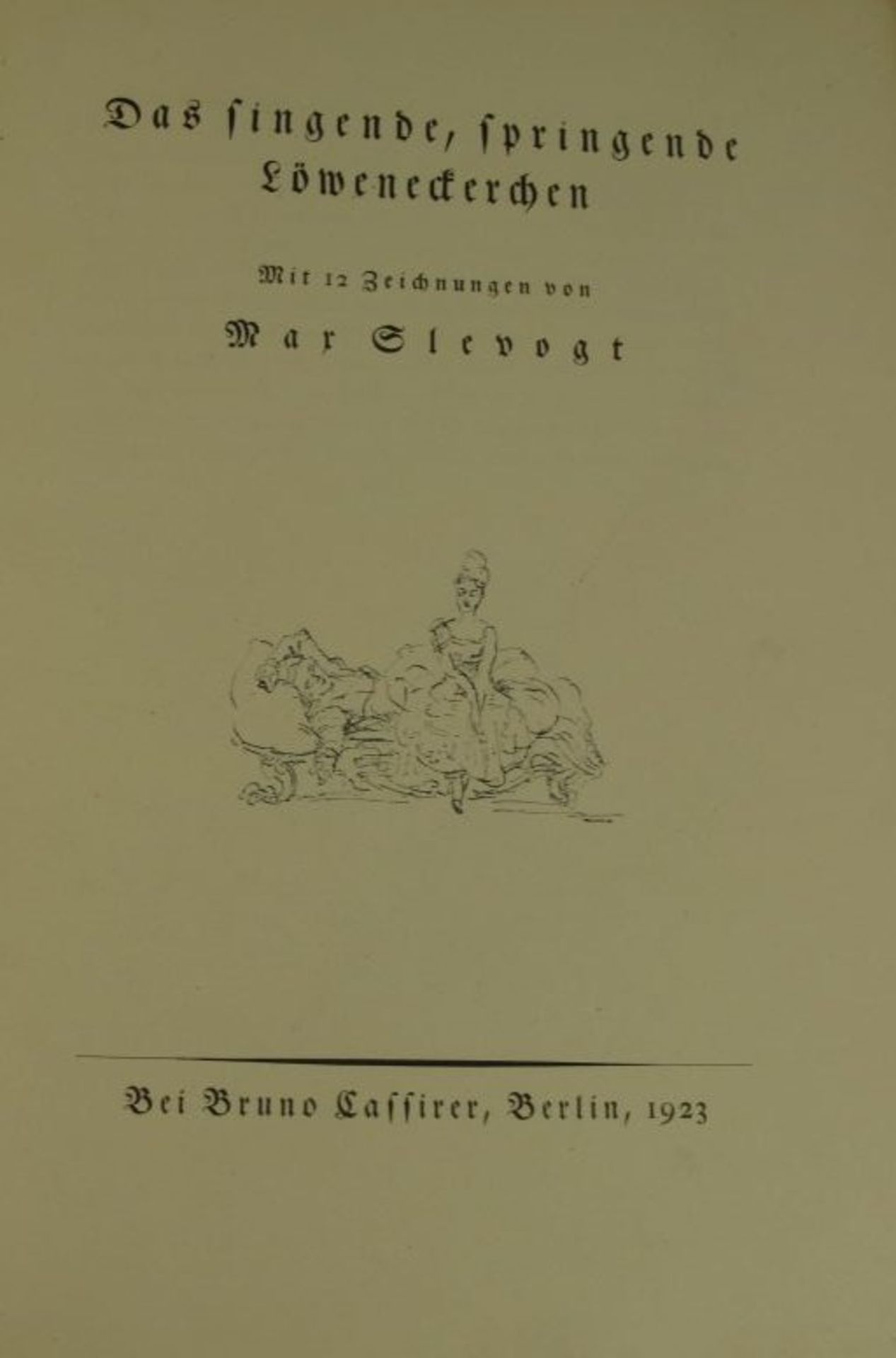 Das singende, springende Löweneckerchen, Max Slevogt, limit. Auflage, Nr. 169, auf letzter Seite - Bild 2 aus 3