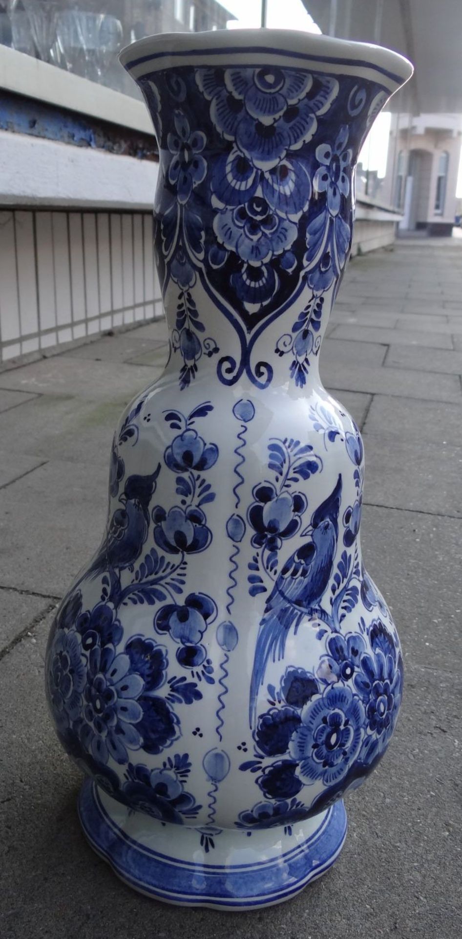 hohe Vase, Delft blau H-36 cm