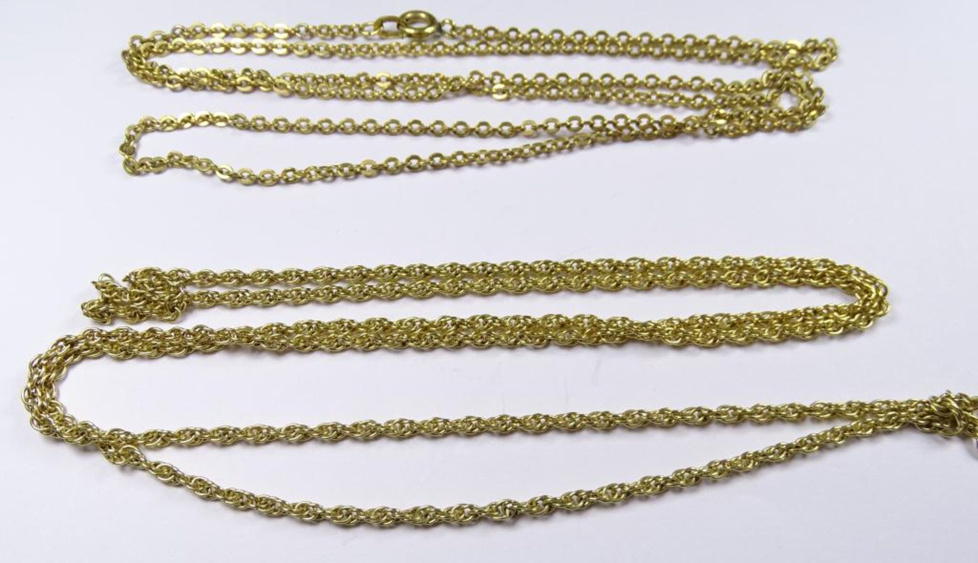 Drei doublé Halsketten 19,5gr., 80,72 und 39,5c - Bild 2 aus 3