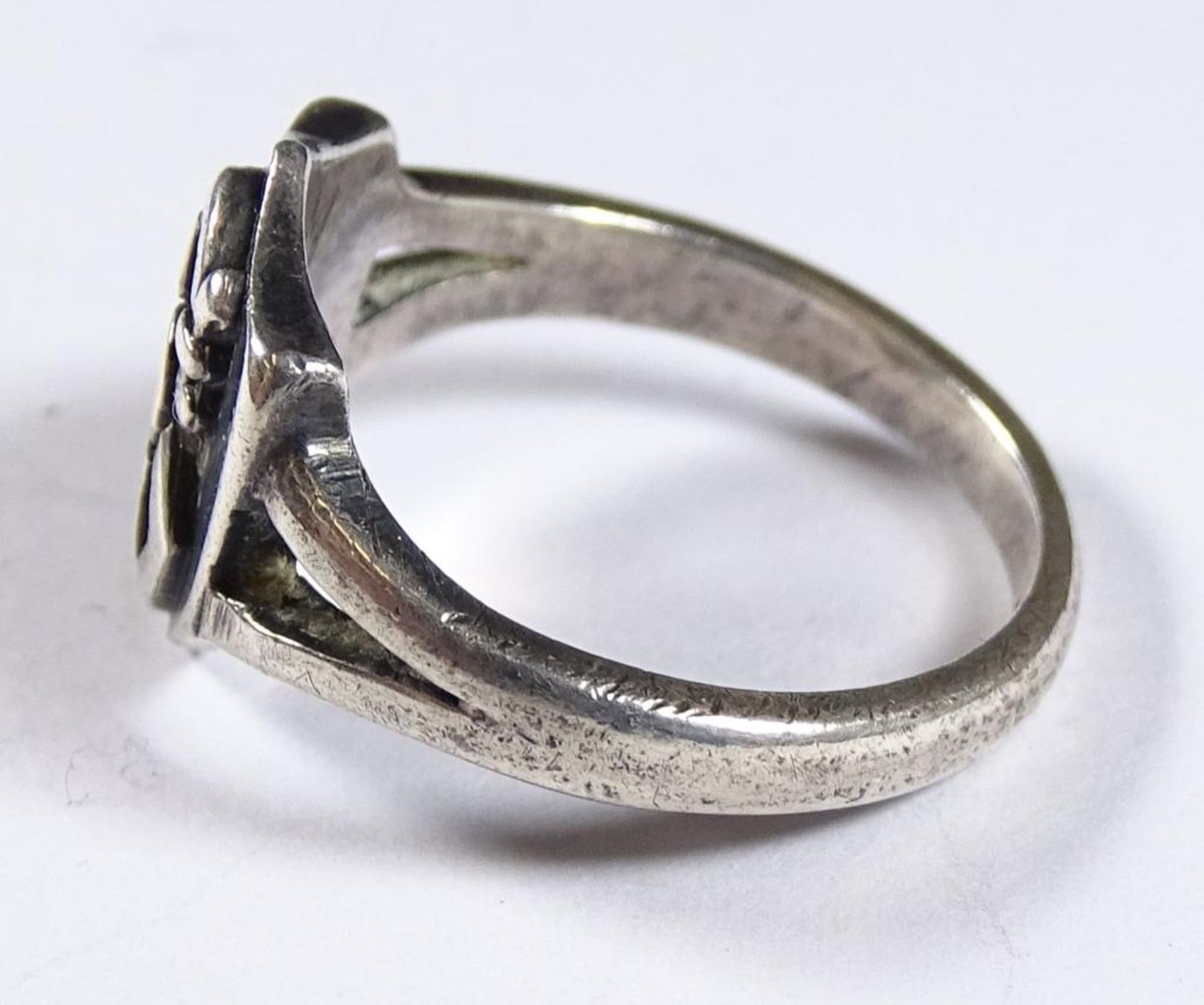 Ring,Sterling-Silber, Monogramm, 3,8gr., RG 51/52 - Bild 2 aus 3