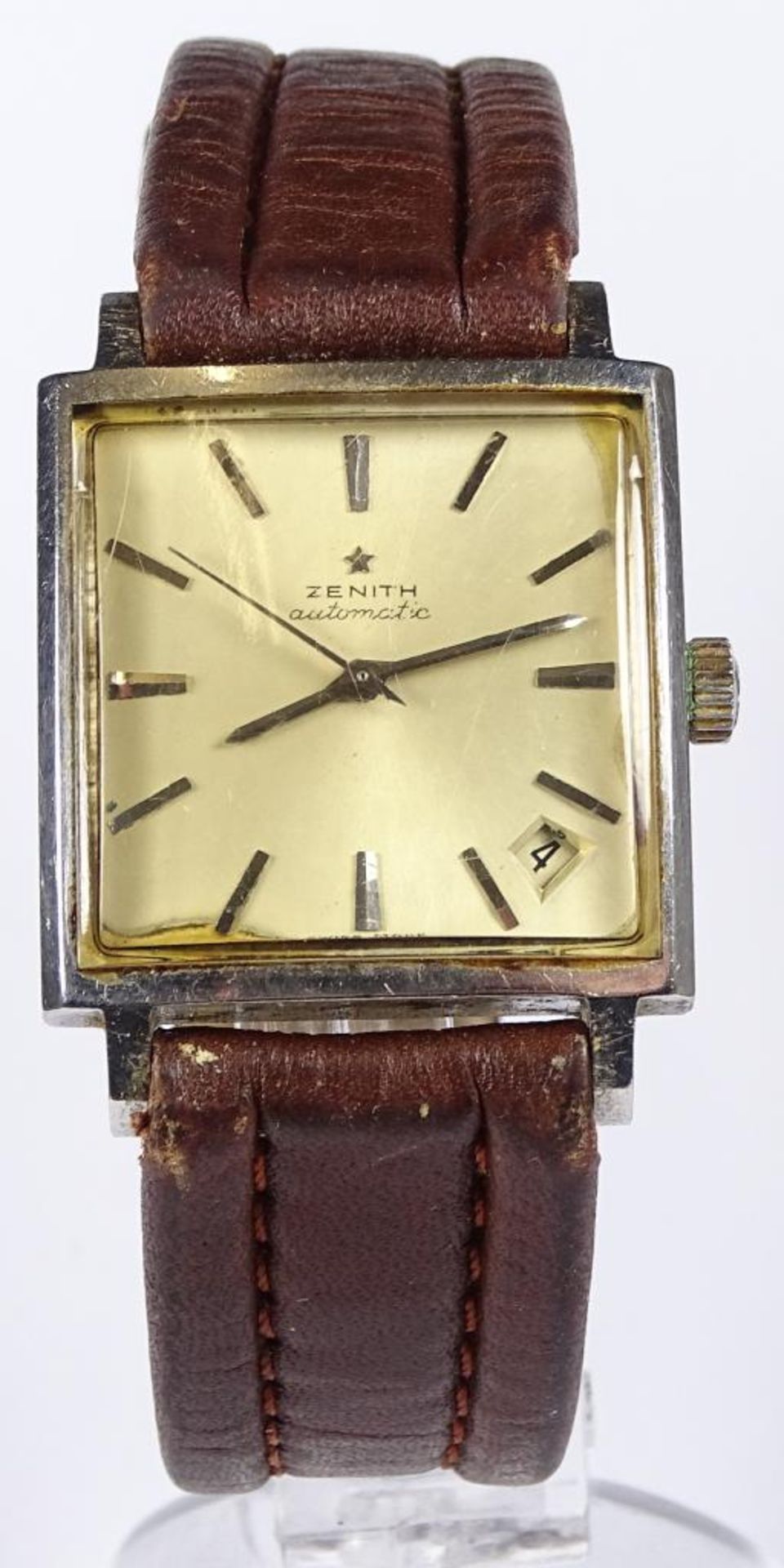 Herren Armbanduhr "Zenith",1960er Jahre,automatik Werk,dieses läuft,Datumsanzeige zwischen 4/5 Uhr,
