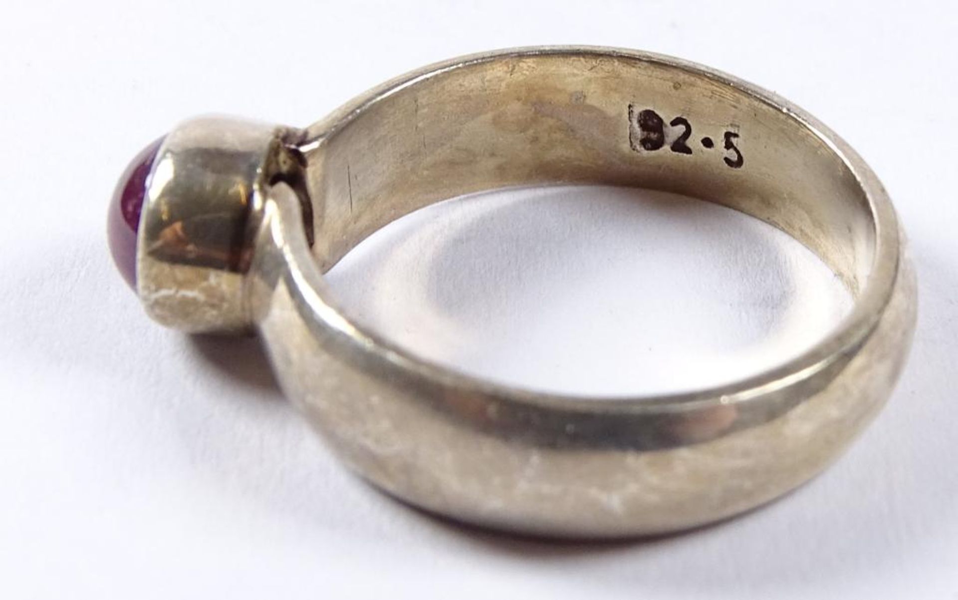 Ring,Silber -925- mit einem Rubin,4,6gr., RG 53 - Bild 4 aus 4