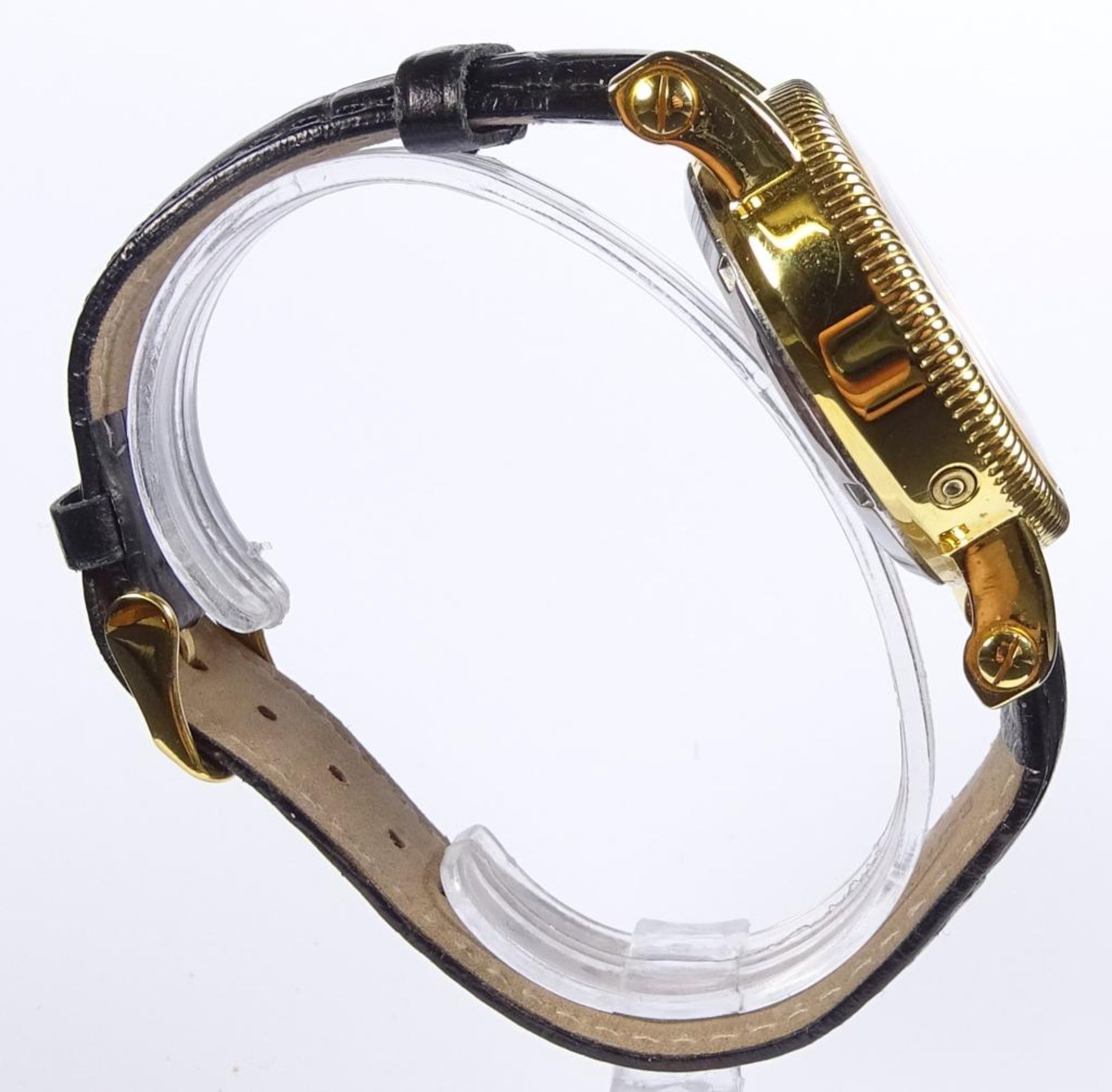 Armbanduhr "Constantin Weisz",automatik,Werk läuft,vergoldet,guter Zustan - Bild 3 aus 4