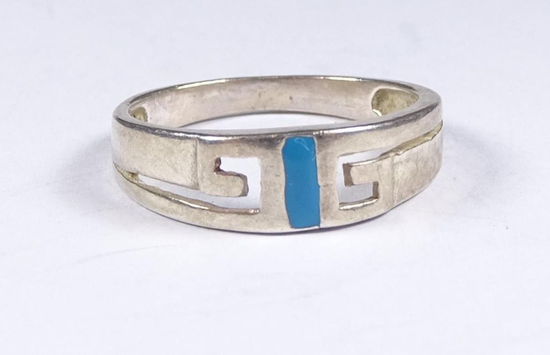 Ring,Silber -925- emailliert,2,2gr., RG 53