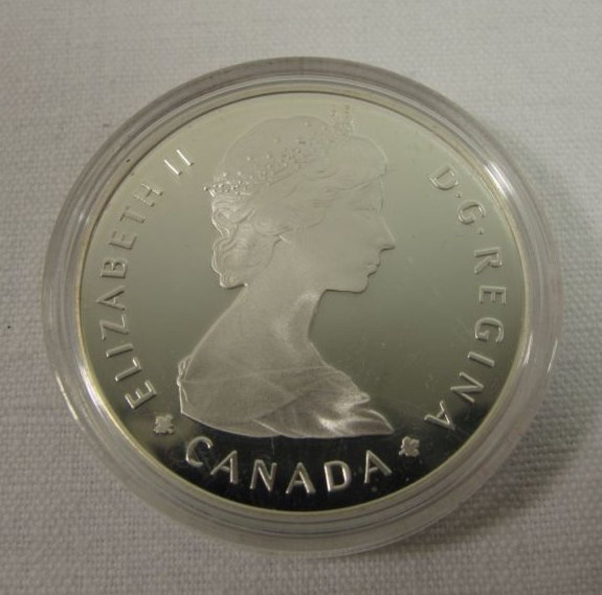 Münze "Dollar", Canada, 1985, in Kapsel, D-3,5cm.