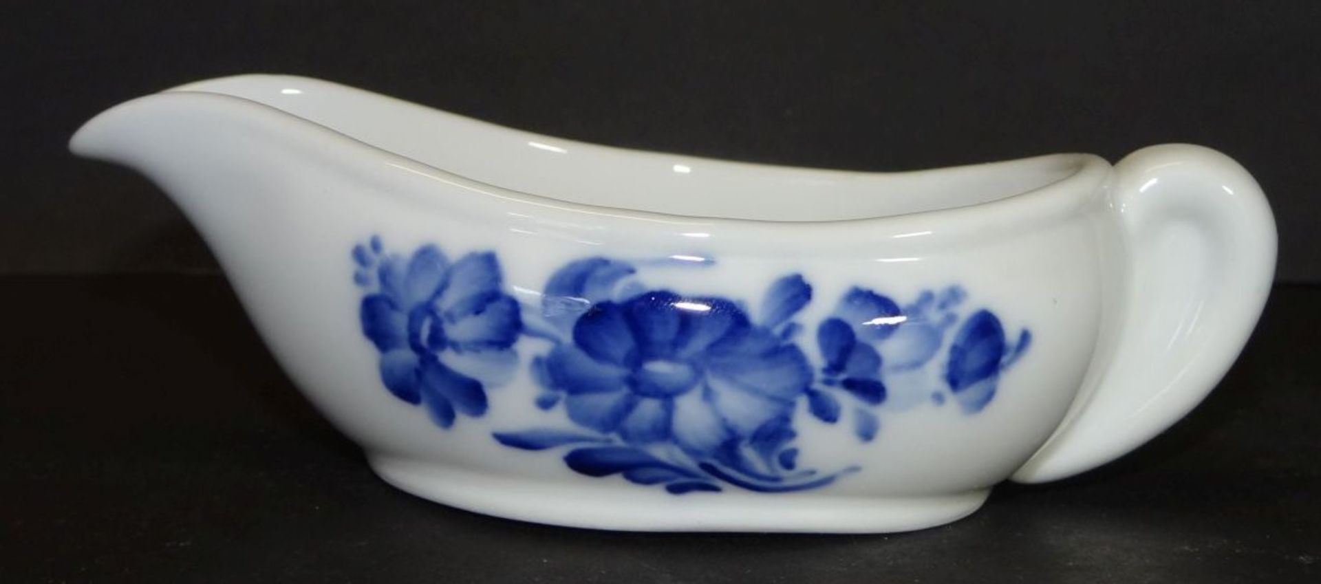 kl. Sauciere, " Royal Copenhagen" blaue Blumen, 12x6 cm