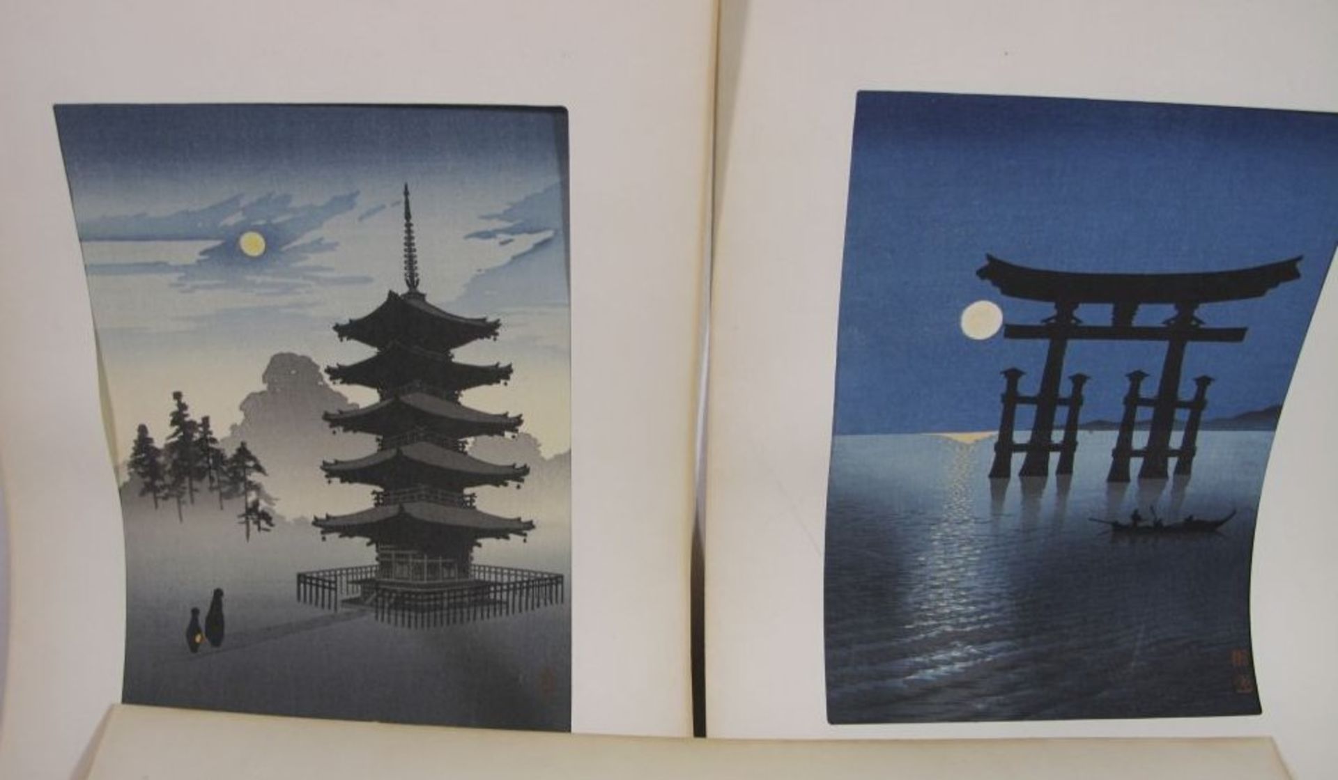 4x japan. Grafiken von Tsuchiya Koitsu und Shoda Koho, ungerahmt, Größte ca. 33,5 x 45cm - Bild 4 aus 4
