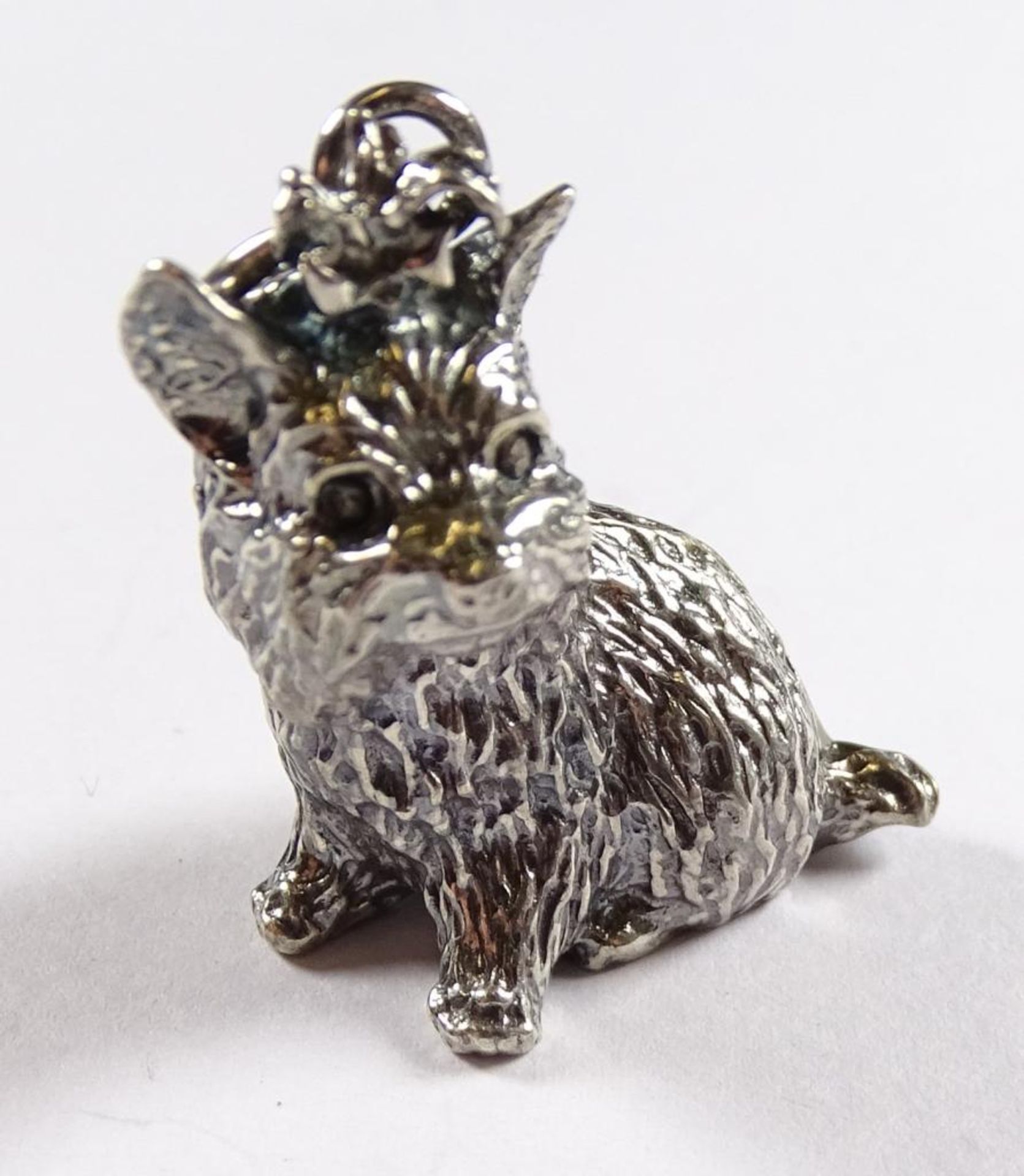 Anhänger "Hund",Silber -835-, H-26mm, 14,3gr - Bild 3 aus 4