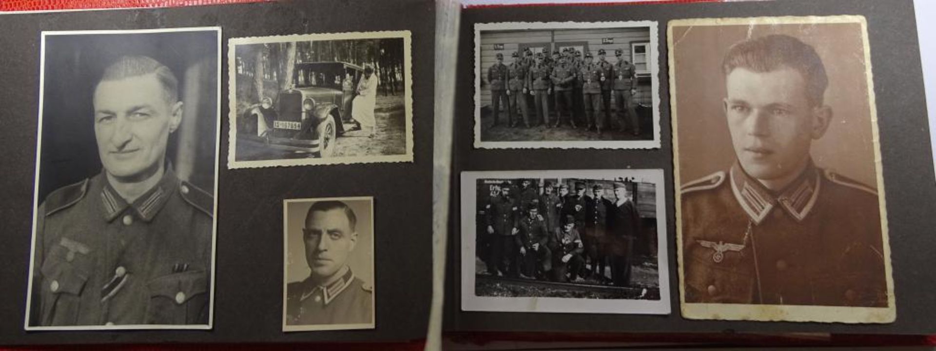 Album mit div.Kriegsfotos( 59 Stück)und Ansichtskarten,Flugzeuge,Soldaten,Waffen, Persone - Bild 3 aus 10