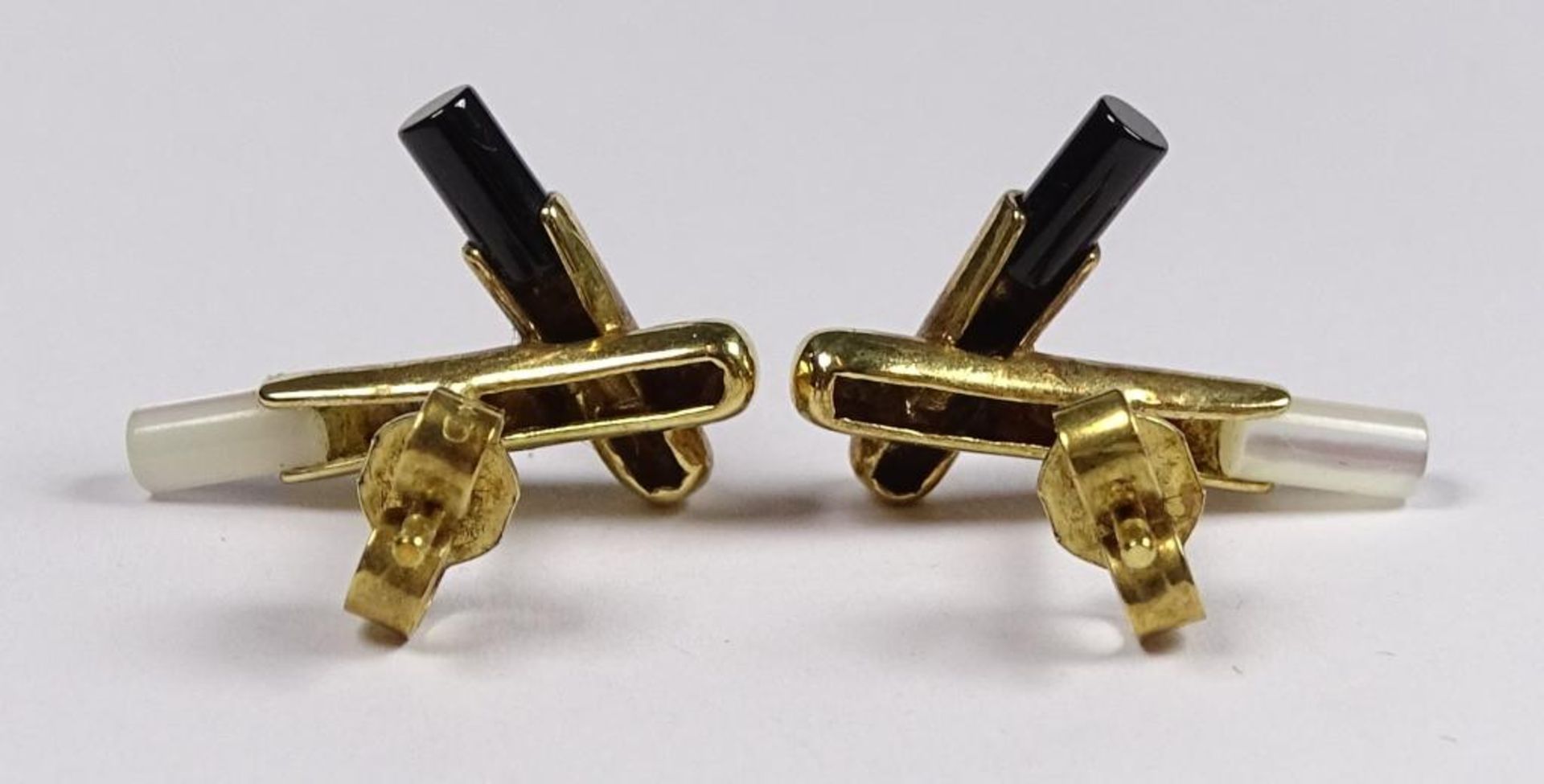 Paar Ohrstecker, Gold -333- zus.2,4gr. - Bild 2 aus 2